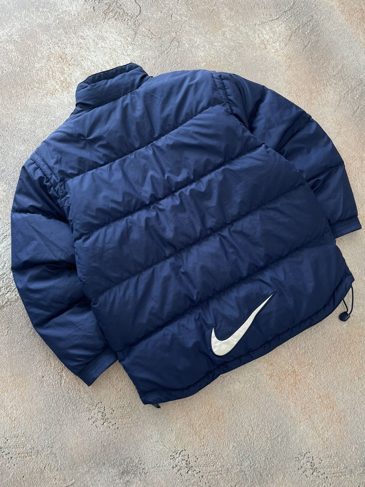 Nike Vintage Nike Big Swoosh Nylon Puffer Jacket Size US S / EU 44-46 / 1 - 1 Thumbnail