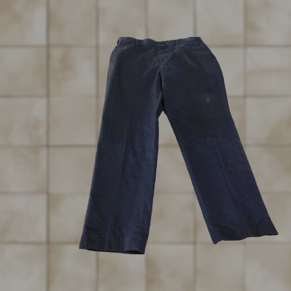 Brooks Brothers Brooks Brothers Mens Pants 35x30 Blue Straight Chino Classic Clark Fit Advantage Modern Preppy Size US 35 - 1 Thumbnail