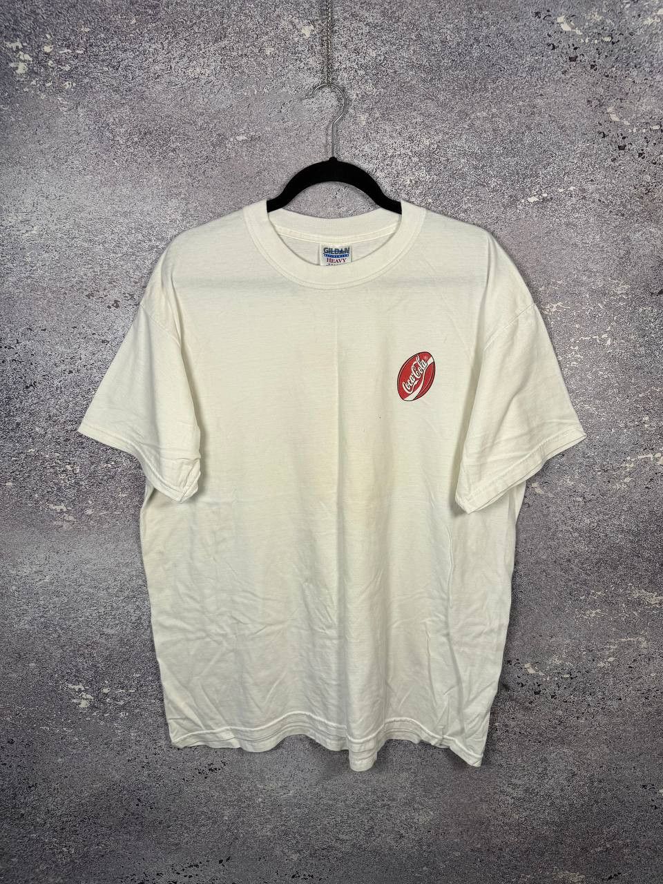 Coca Cola Vintage Retro 90's Style Coca Cola Faded White T-Shirt Size US XL / EU 56 / 4 - 2 Thumbnail