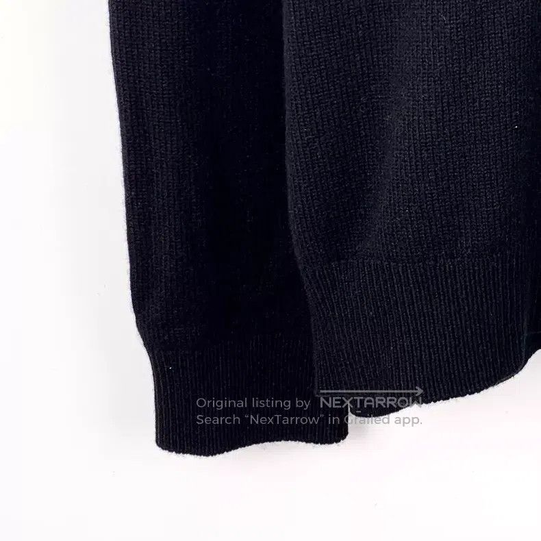 Louis Vuitton Louis Vuitton Black Back Full Print Cashmere Crew Neck Lon Size US L / EU 52-54 / 3 - 4 Thumbnail