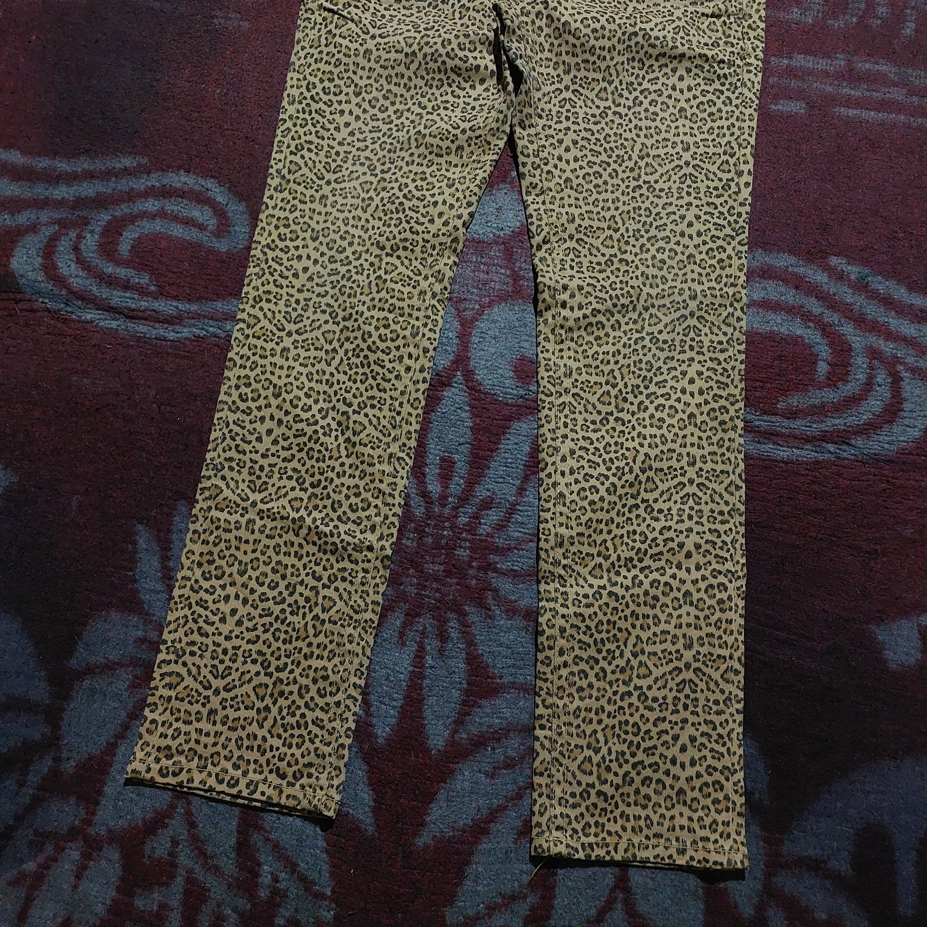 Tornado Mart lolita yoshitomo nara wing embroidery pocket jeans leopard Size US 30 / EU 46 - 3 Thumbnail