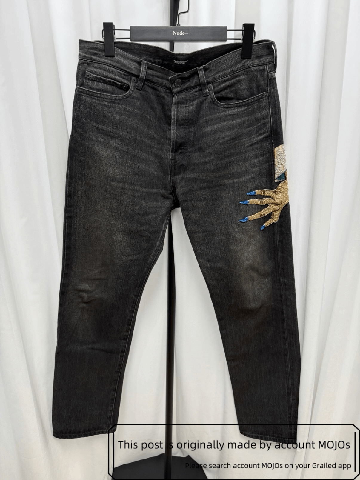 Undercover Sz 2 Undercover Ghost Hand Black Denim mojos61462 Size US 32 / EU 48 - 1 Thumbnail