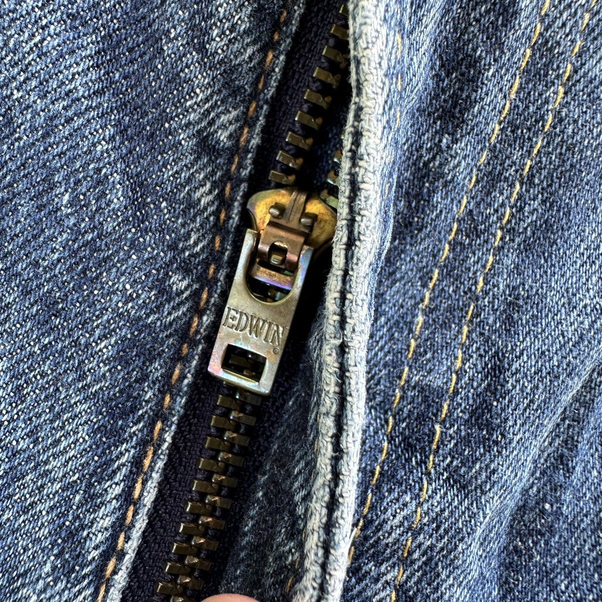 Japanese Brand Vintage Edwin 505x Redline Distressed Faded Denim Jean Pant Size US 28 / EU 44 - 5 Thumbnail
