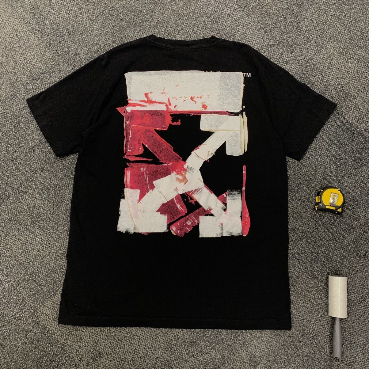 Off-White Off White Large Tee Acrylic Arrows Black T-Shirt Virgil Size US L / EU 52-54 / 3 - 3 Thumbnail