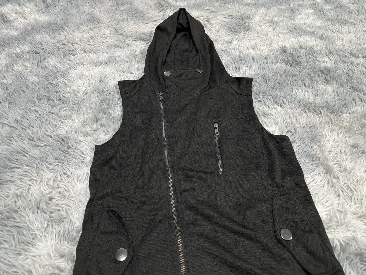 If Six Was Nine 🔥Sick Y2K Ricend Asymmetric Ninja Vest Hooded Vkei Goth Punk Size US S / EU 44-46 / 1 - 2 Thumbnail