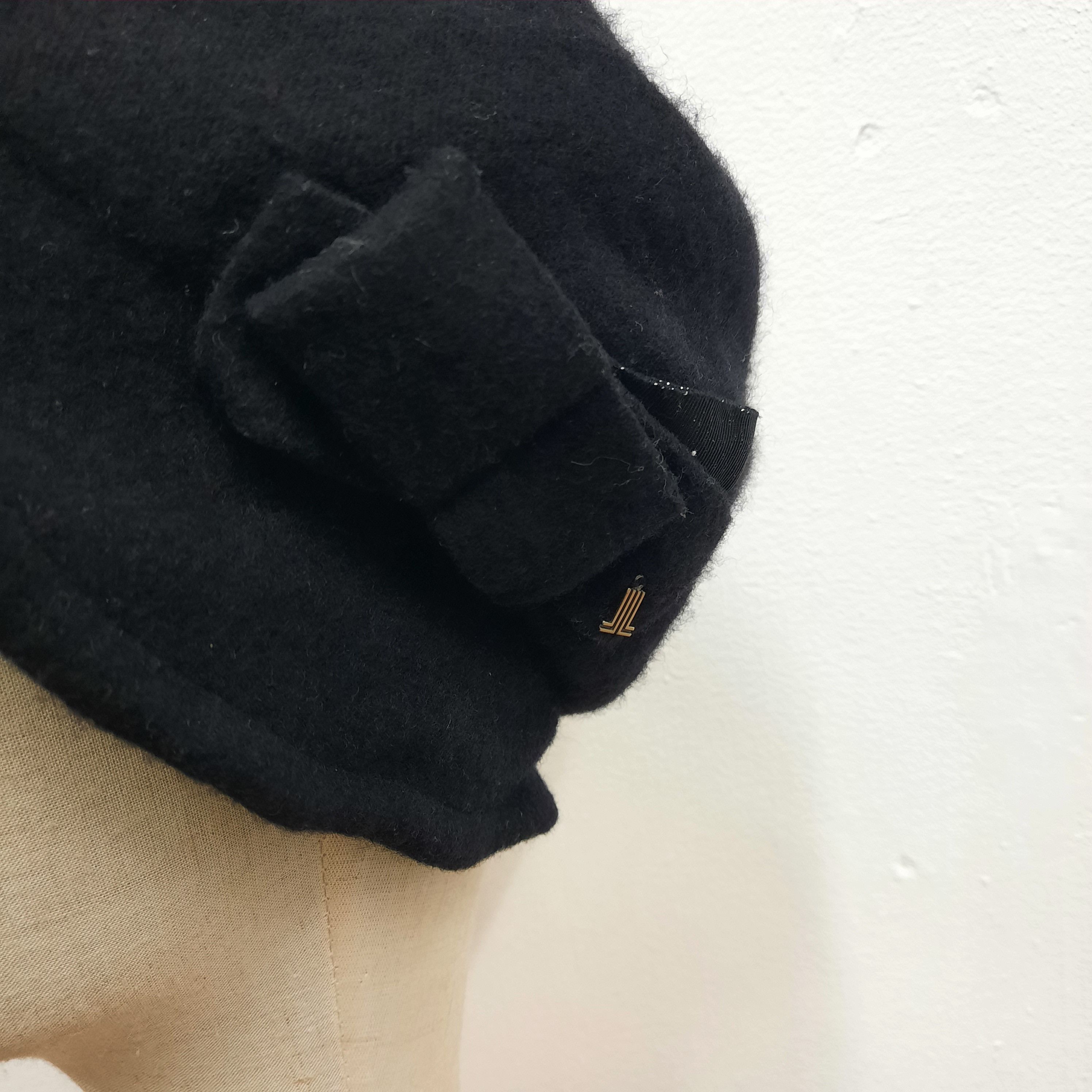 Lanvin 🪷 Vintage lanvin flower visor wool hat Size ONE SIZE - 4 Thumbnail