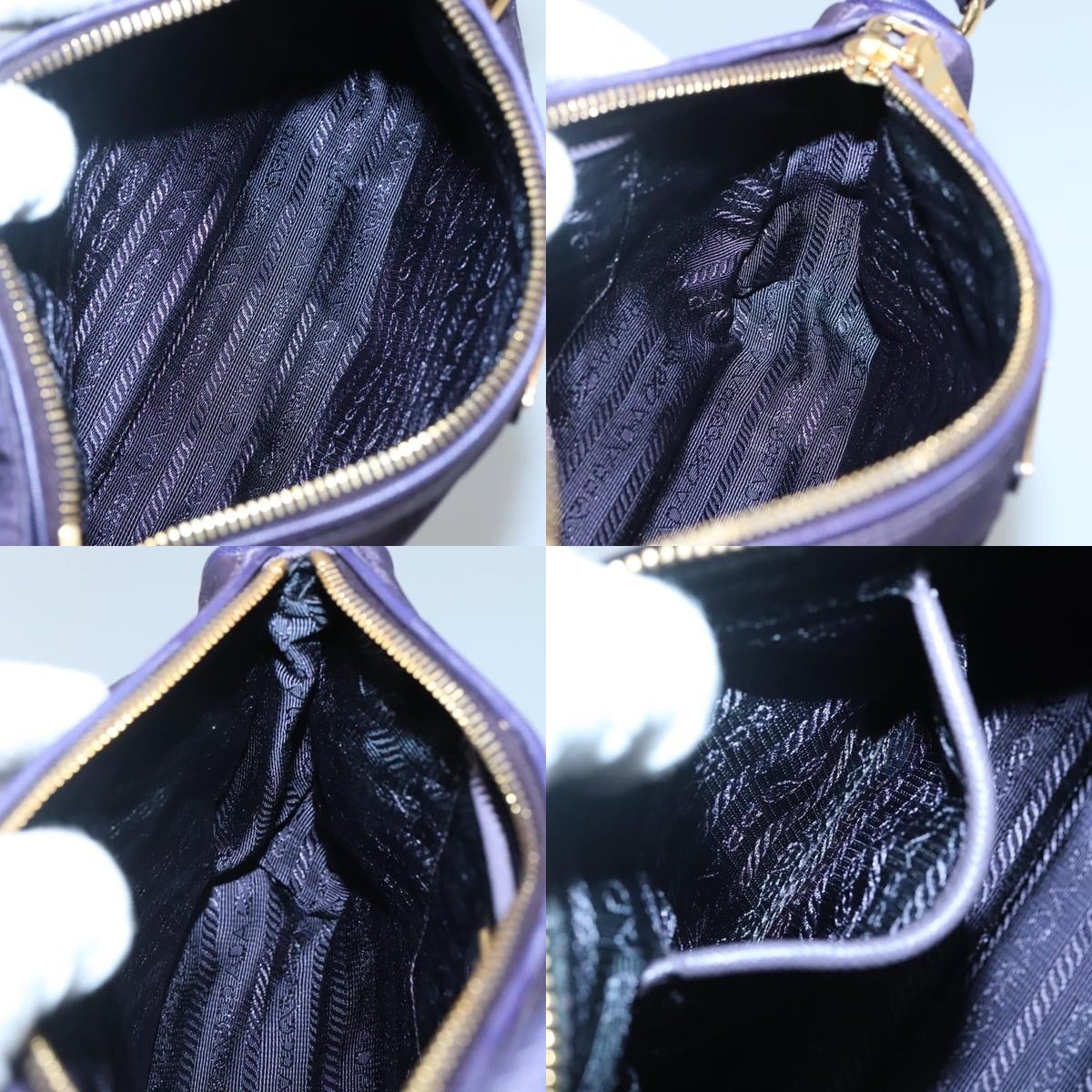 Prada PRADA Shoulder Bag Nylon Purple Gold Size ONE SIZE - 12 Thumbnail