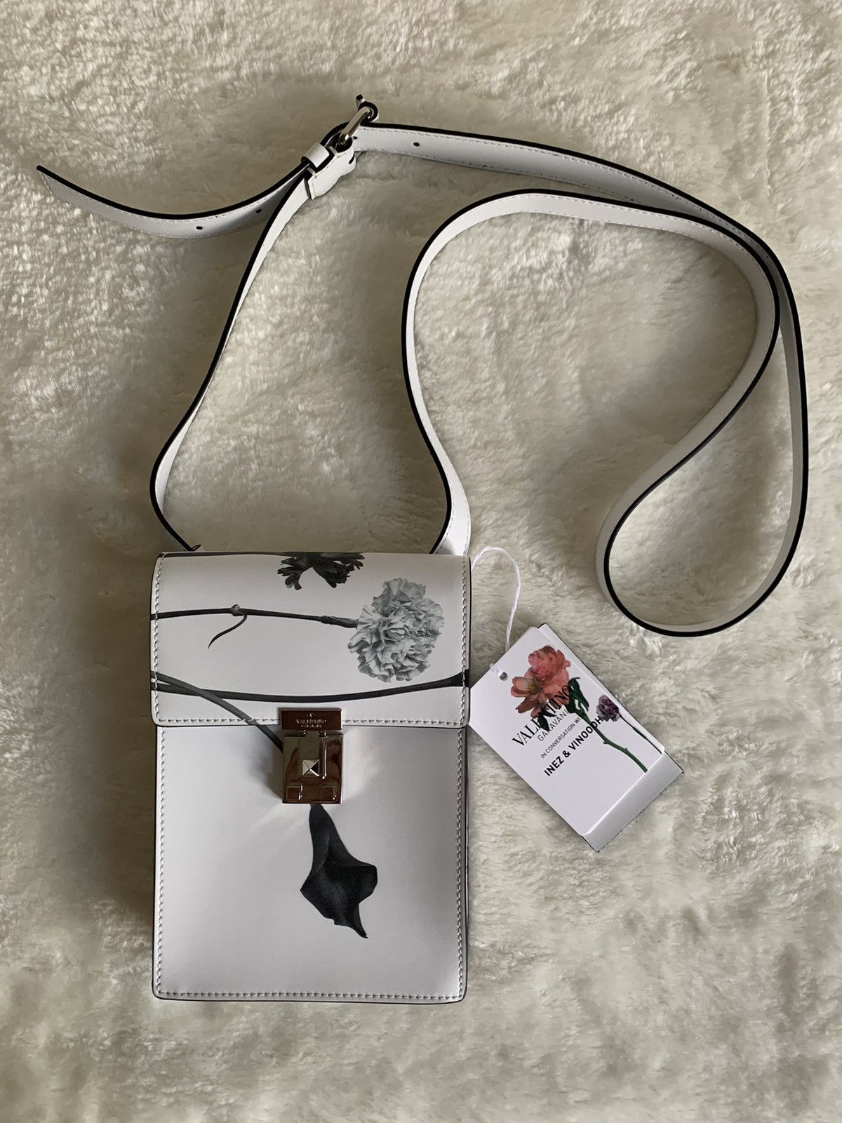 Valentino Valentino Runway Flowersity crossbody pouch in White Size ONE SIZE - 1 Thumbnail