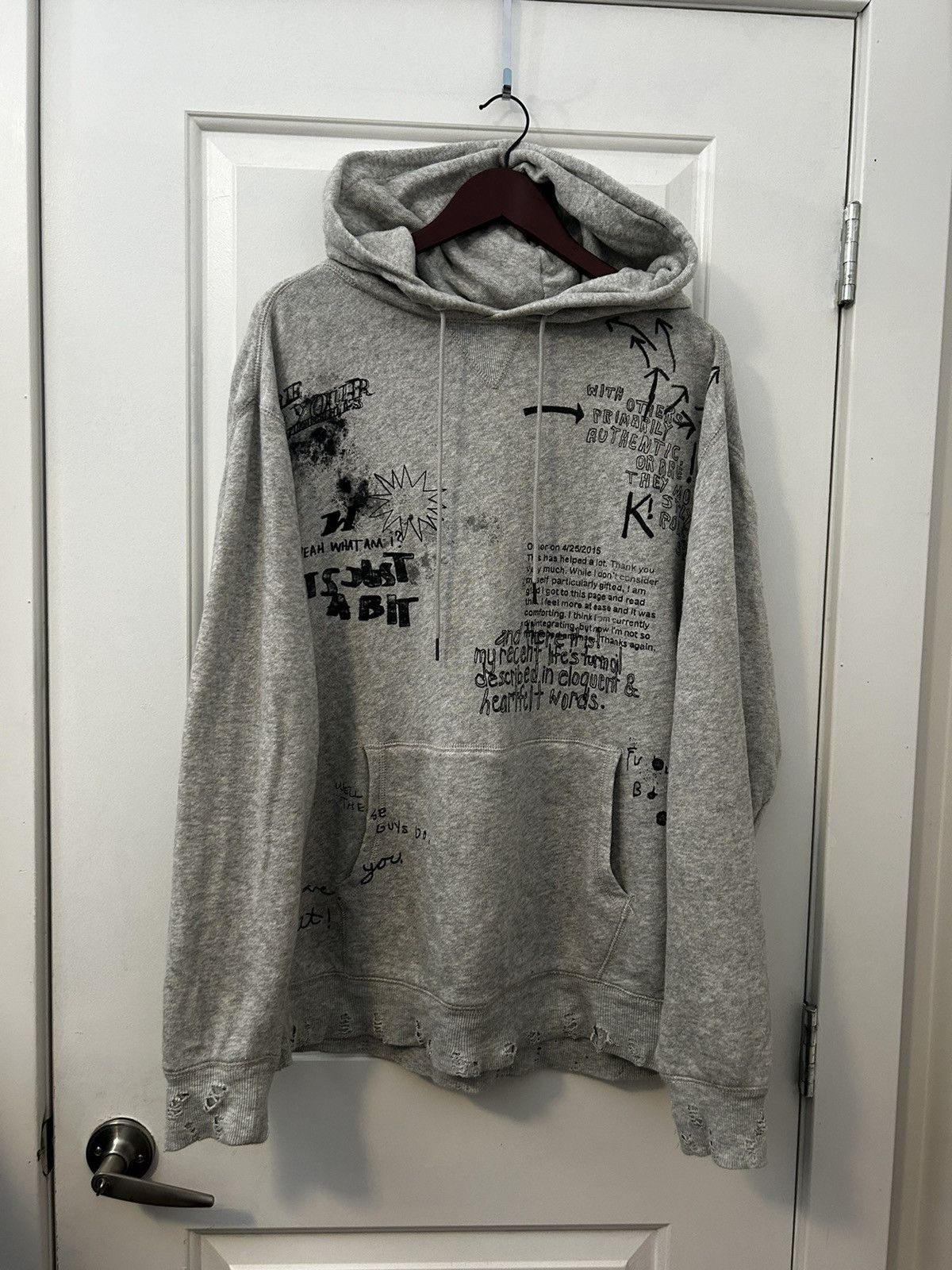 R13 SS18 R13 SCRIBBLE DOODLE HOODIE | Grailed