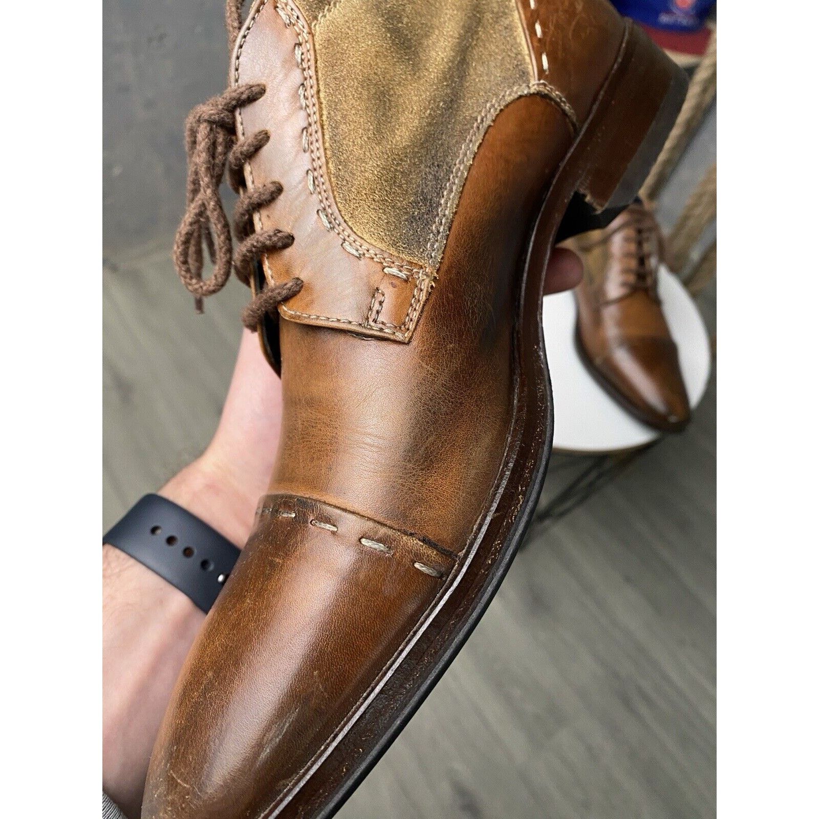 Giorgio 1958 Giorgio Shoes Price Giorgio 1958 Handcrafted Brown Men Boots  Size EU 40; US