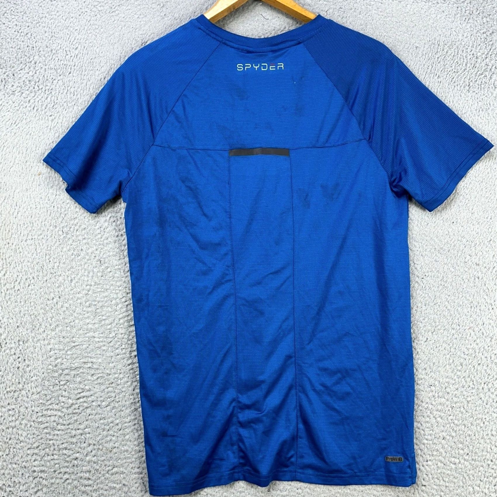 Spyder Spyder Active Mens Compression Shirt Medium Blue Short Sleeve Logo NEW Size US M / EU 48-50 / 2 - 3 Thumbnail