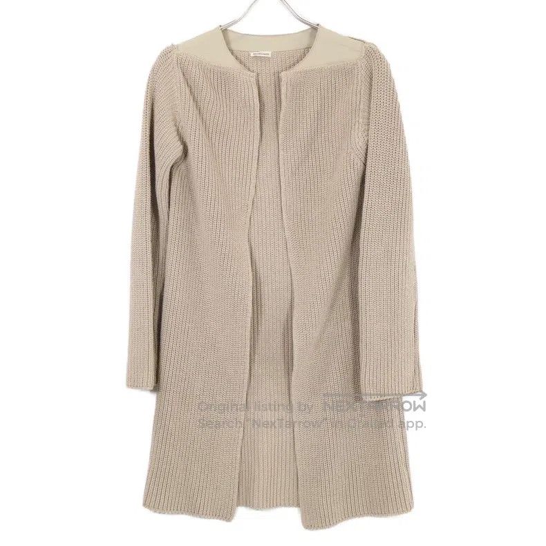 Hermes Hermes Beige Knitted Long Coat Size XS / US 0-2 / IT 36-38 - 1 Thumbnail