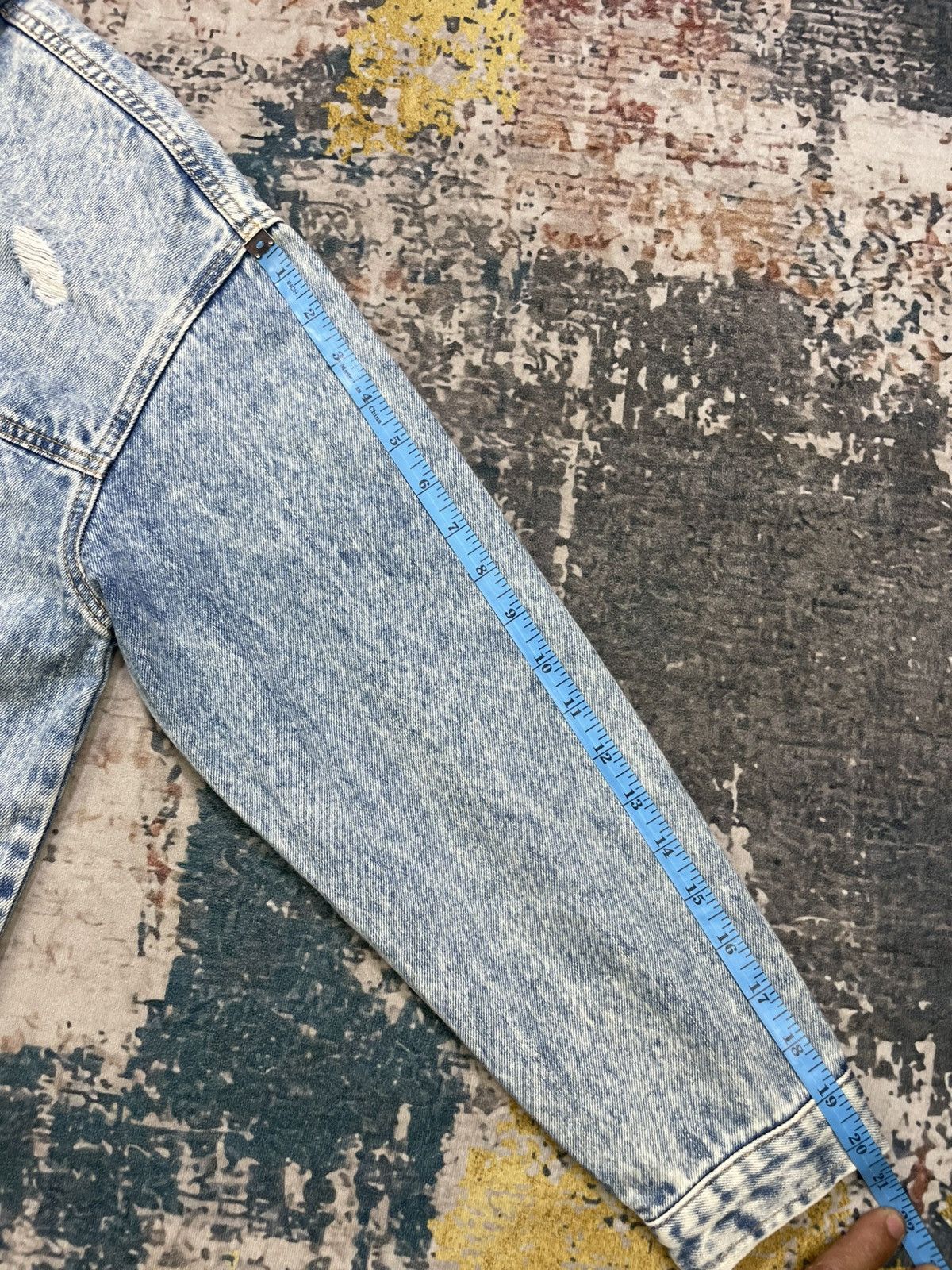 Banana Republic Banana Republic Distressed Acid Wash Denim Jacket Size M / US 6-8 / IT 42-44 - 10 Thumbnail