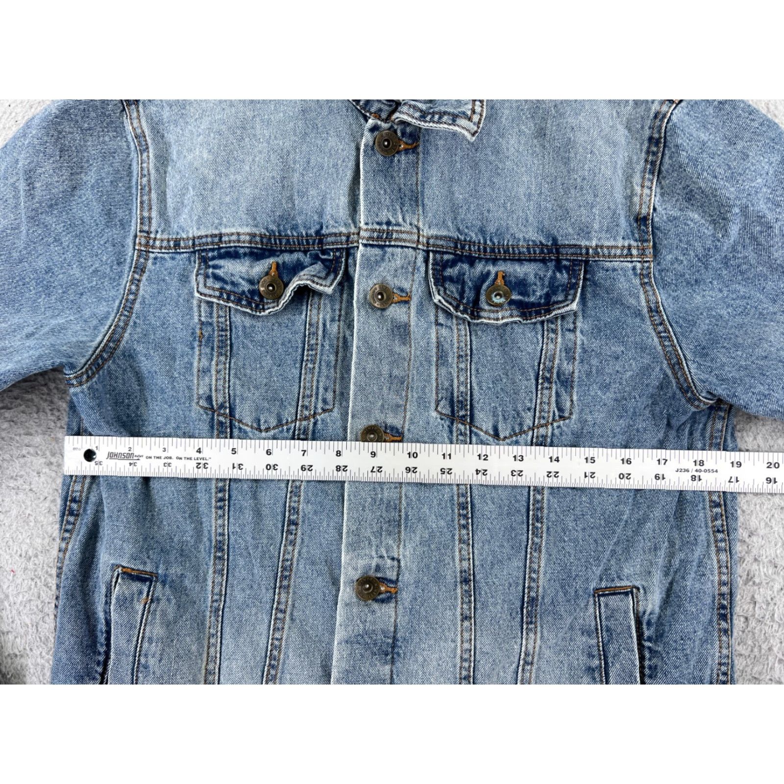 Cotton On VINTAGE 91 Cotton On Jacket Denim Blue Button Up Pockets Women Medium 80s 90s Womens Size M / US 6-8 / IT 42-44 - 7 Thumbnail
