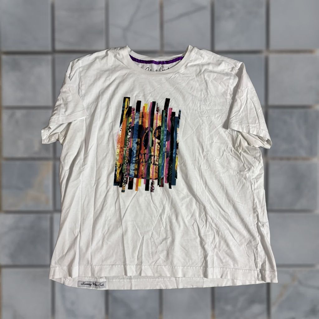 Robert Graham Robert Graham Mens 2XL White Multicolor Skull Graphic Tee Shirt Art Size US XXL / EU 58 / 5 - 1 Thumbnail