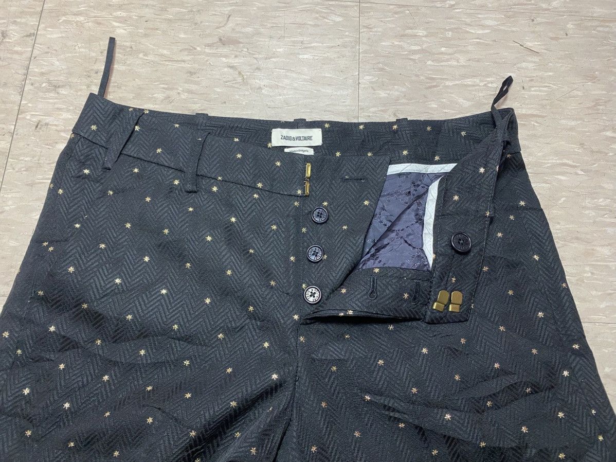 Vintage × Zadig & Voltaire Zadig & Voltaire black gold wool trousers pants Size 30" / US 8 / IT 44 - 9 Thumbnail
