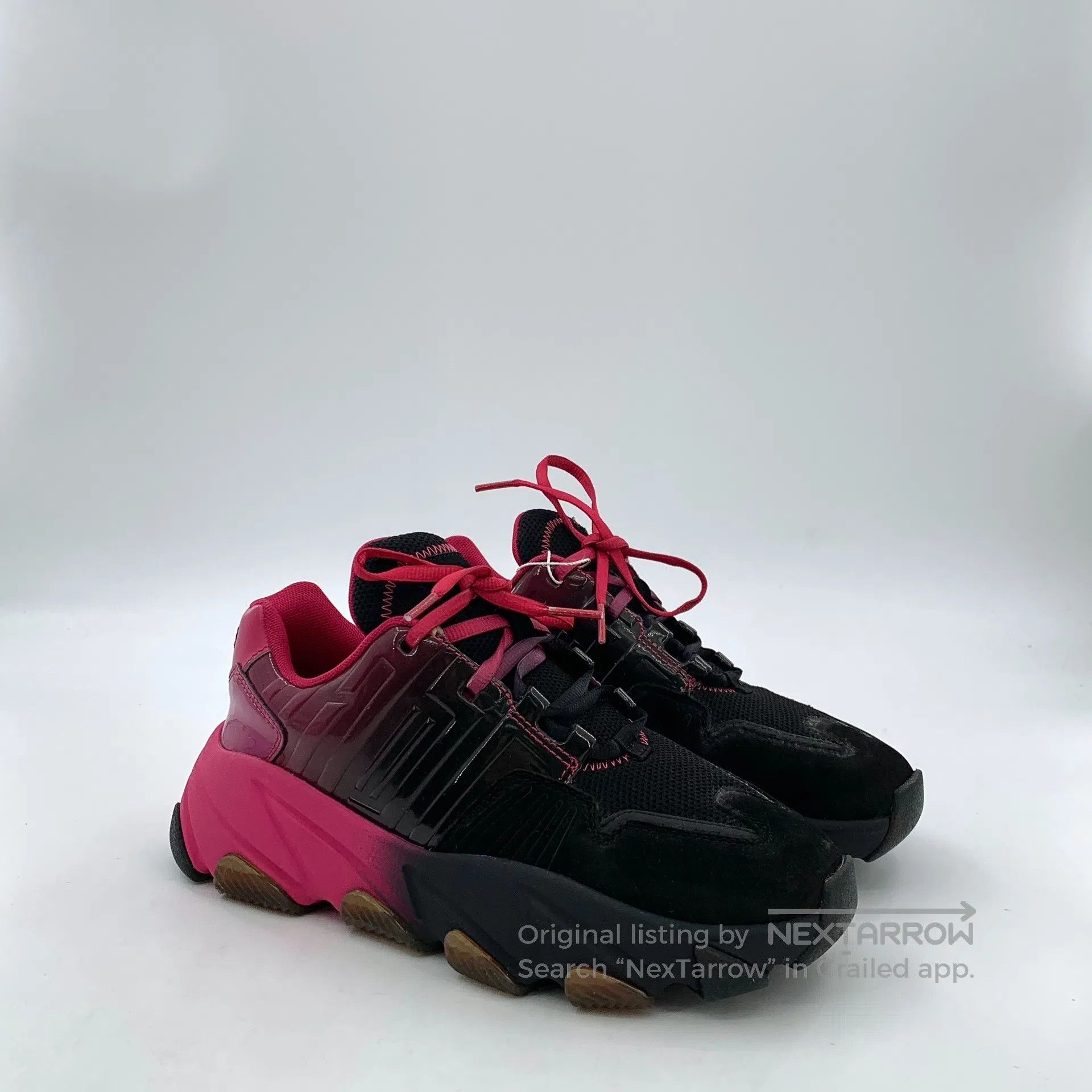 ASH ASH Contrast Color Laced Casual Flat Dad Shoes with Box| Size US 5 / EU 37 - 2 Thumbnail