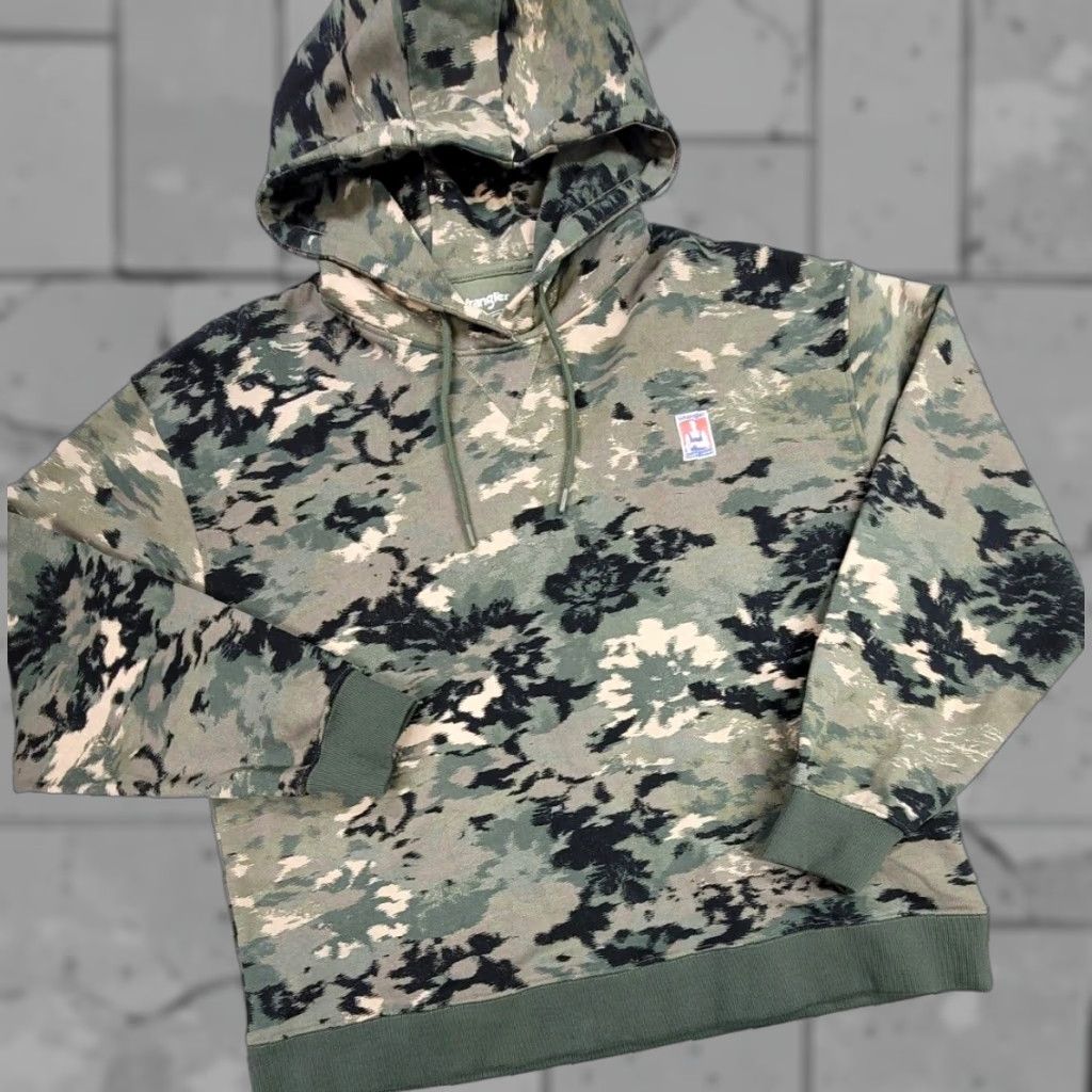 Wrangler Wrangler Casey Jones Workwear Hoodie Sweatshirt Camo Sz S Mens Long Sleeve Multicolor Logo Embroidered PullOver Pockets Size US S / EU 44-46 / 1 - 1 Thumbnail