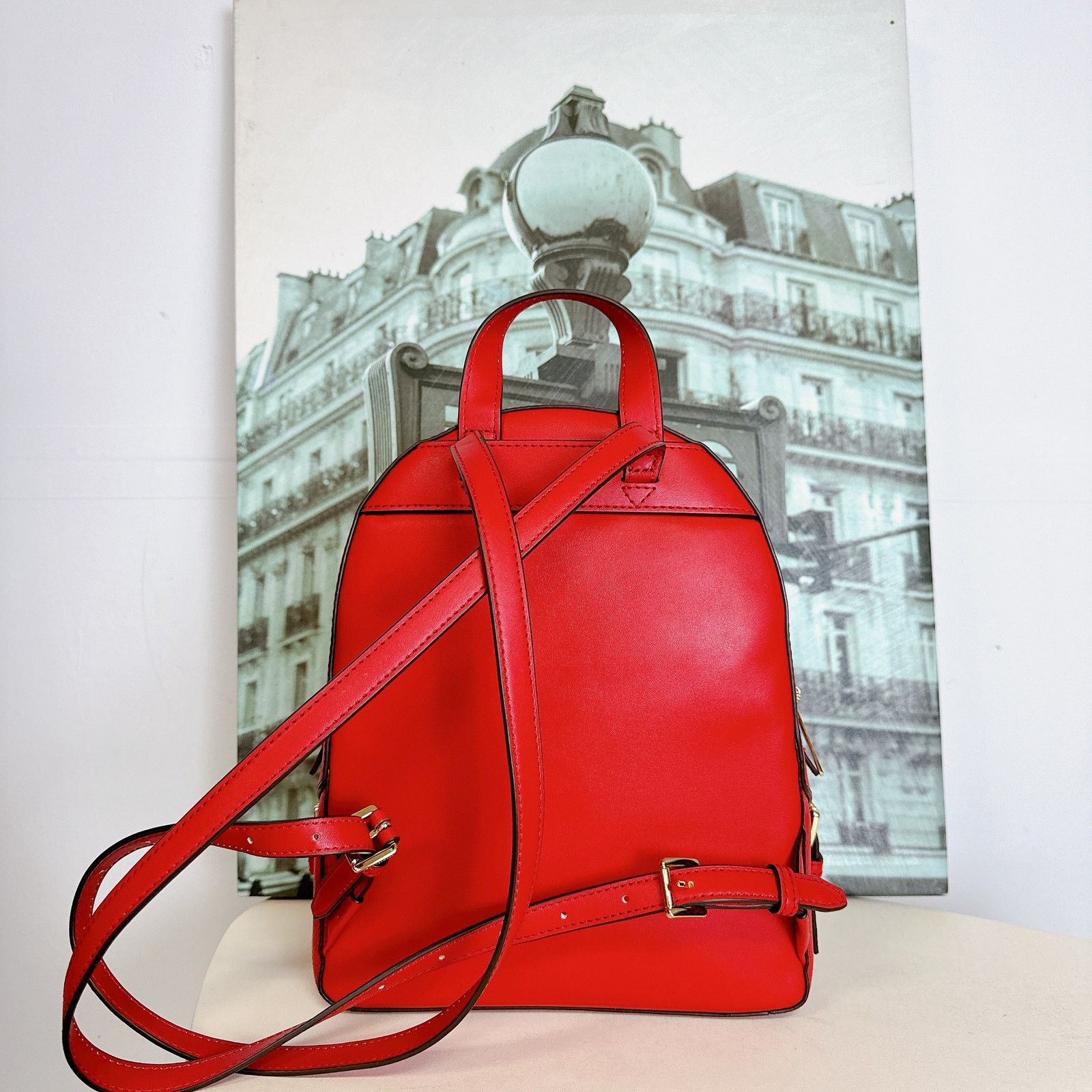 Michael Kors Michael Kors 35S2G8TB2L Jaycee Medium Pebbled Leather Backpa Size ONE SIZE - 4 Thumbnail