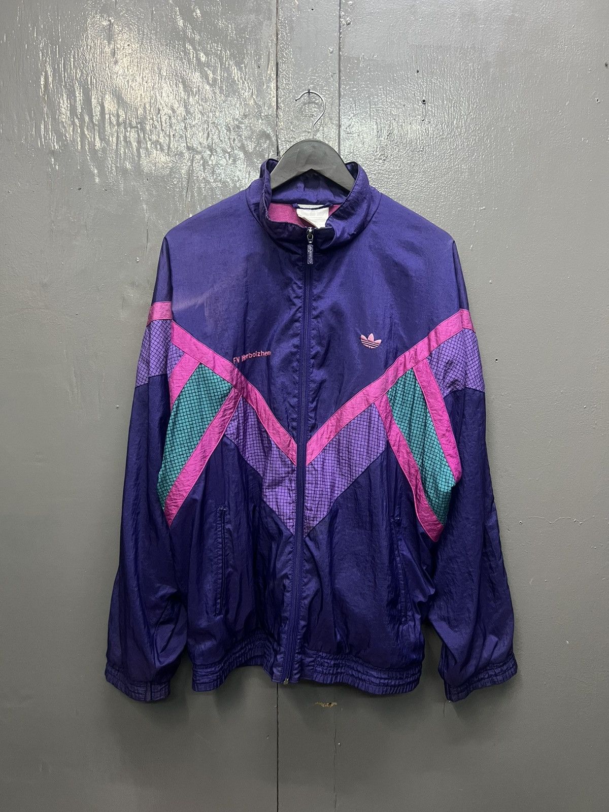 Vintage Vintage Adidas FV Herbolzheim Light Jacket Size US M / EU 48-50 / 2 - 1 Thumbnail