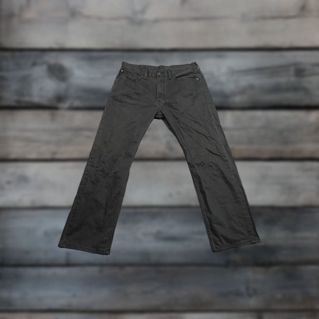 Levi's Levi's 505 Jeans Mens 36x30 Black Straight Leg Western Rancher Cowboy Dark Wash Vintage No Size US 36 / EU 52 - 1 Thumbnail