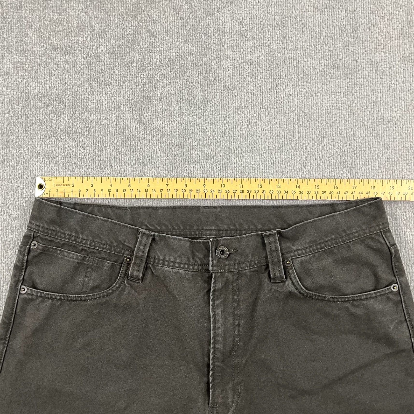 Filson Filson Men's Chino Pants 36x29 Gray Washed Green 5-Pocket Workwear Size US 36 / EU 52 - 5 Thumbnail