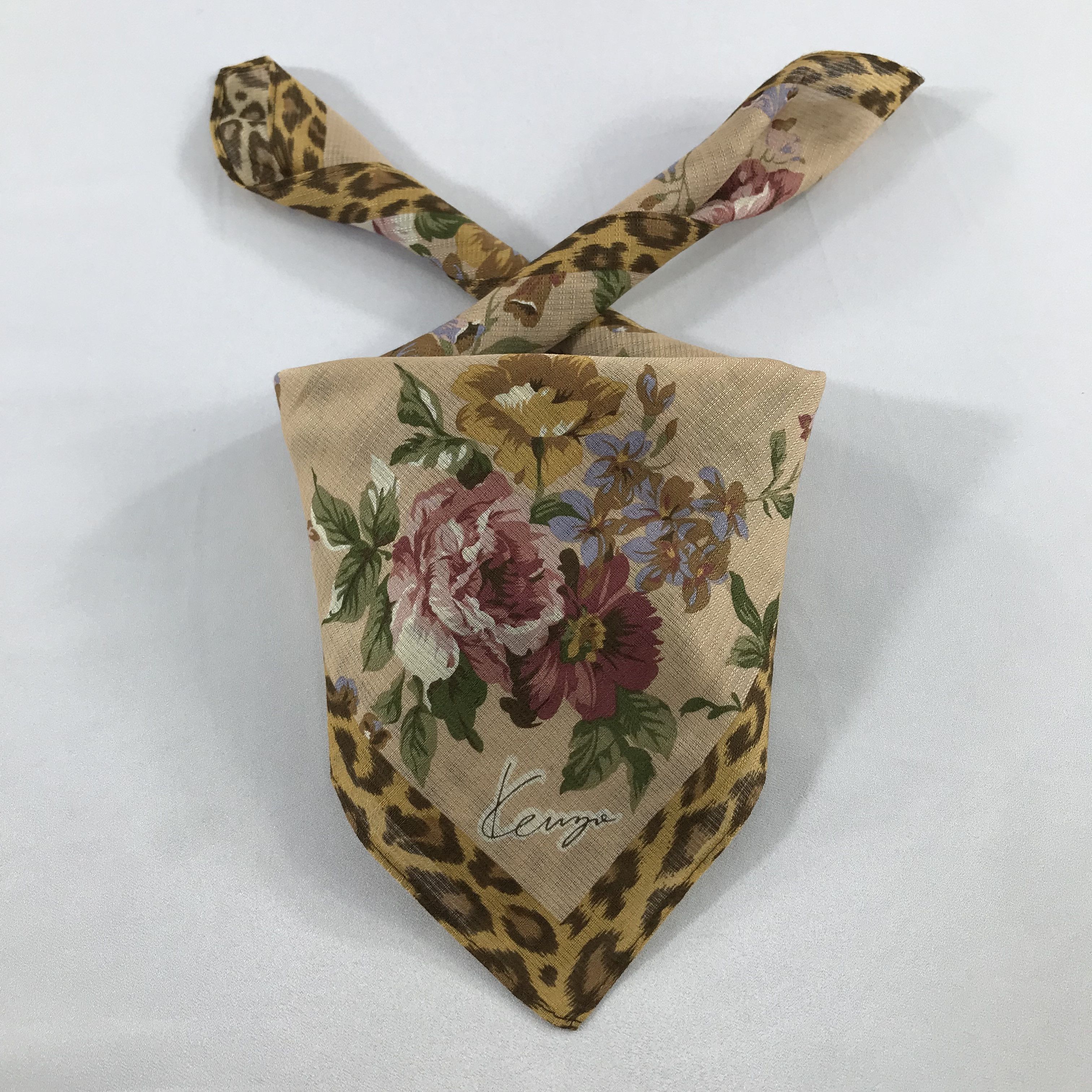Kenzo × Vintage Kenzo Bandana / Handkerchief / Neckerchief - S2444 Size ONE SIZE - 3 Thumbnail