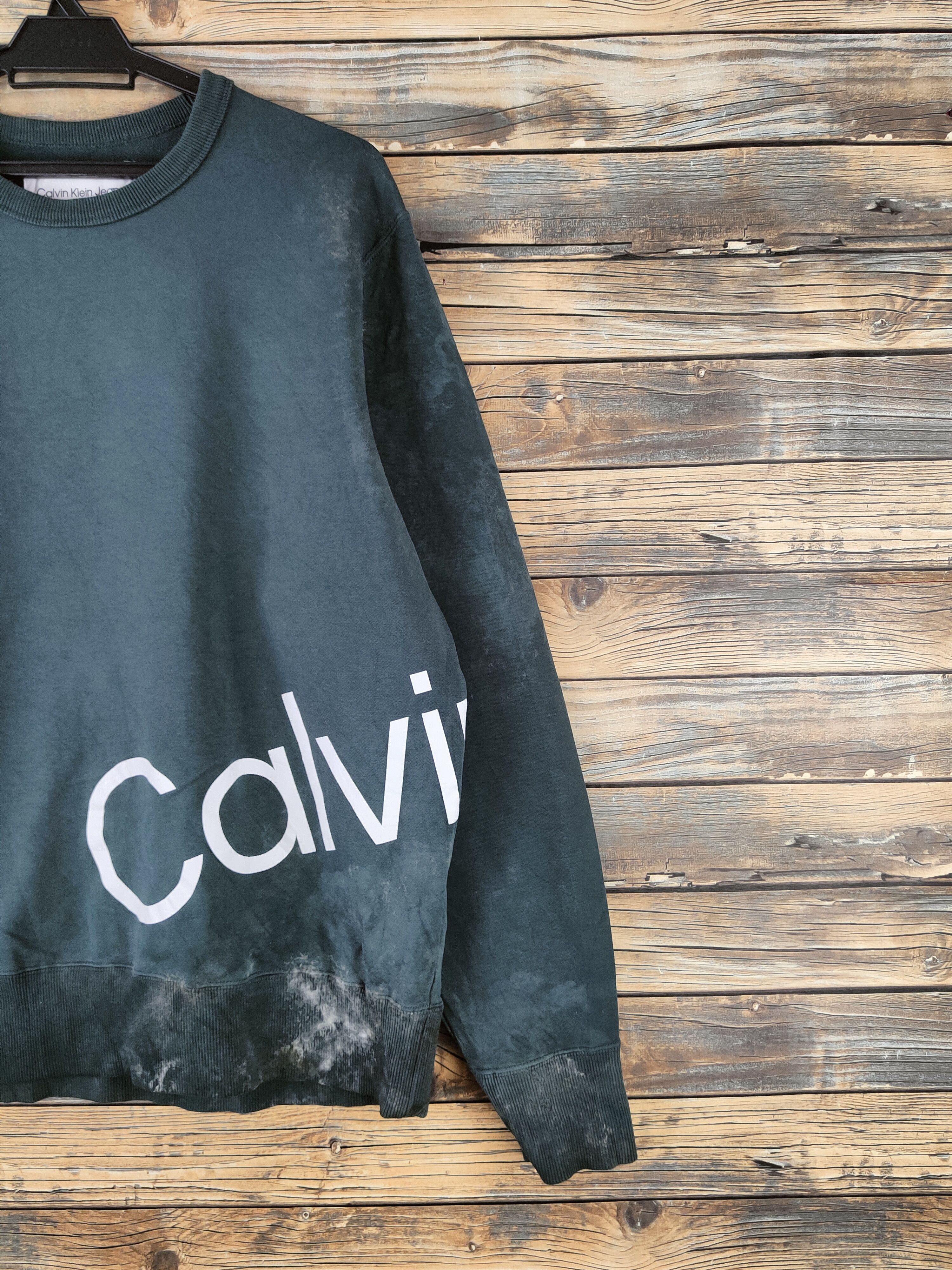 Calvin Klein SUPER BIG LOGO Calvin Klein Jeans Emerald Sweatshirt Size US L / EU 52-54 / 3 - 5 Thumbnail