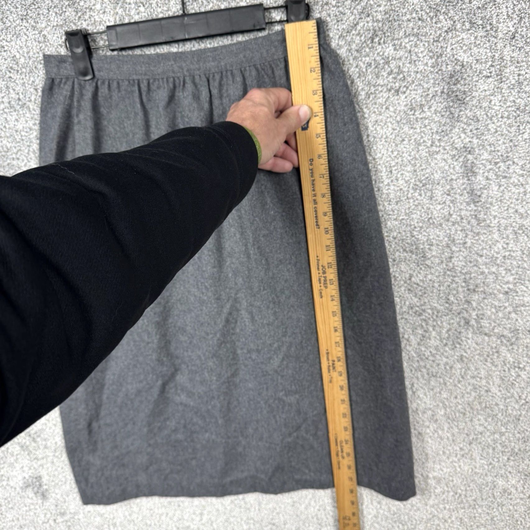 Vintage VINTAGE Sasson Skirt S Wool Blend Midi Pencil Office Classic 90s Preppy Retro Minimalist Womens Size 28" / US 6 / IT 42 - 3 Thumbnail