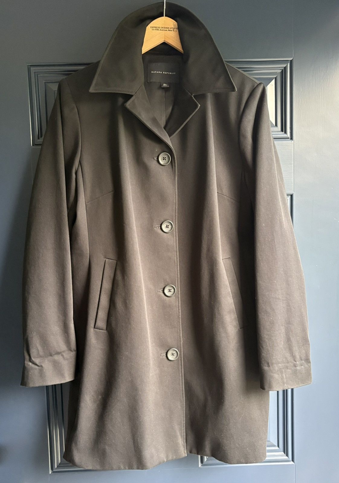 Banana Republic Banana Republic Single Breasted Mac/Car Coat (XL W Size XL / US 12-14 / IT 48-50 - 2 Thumbnail