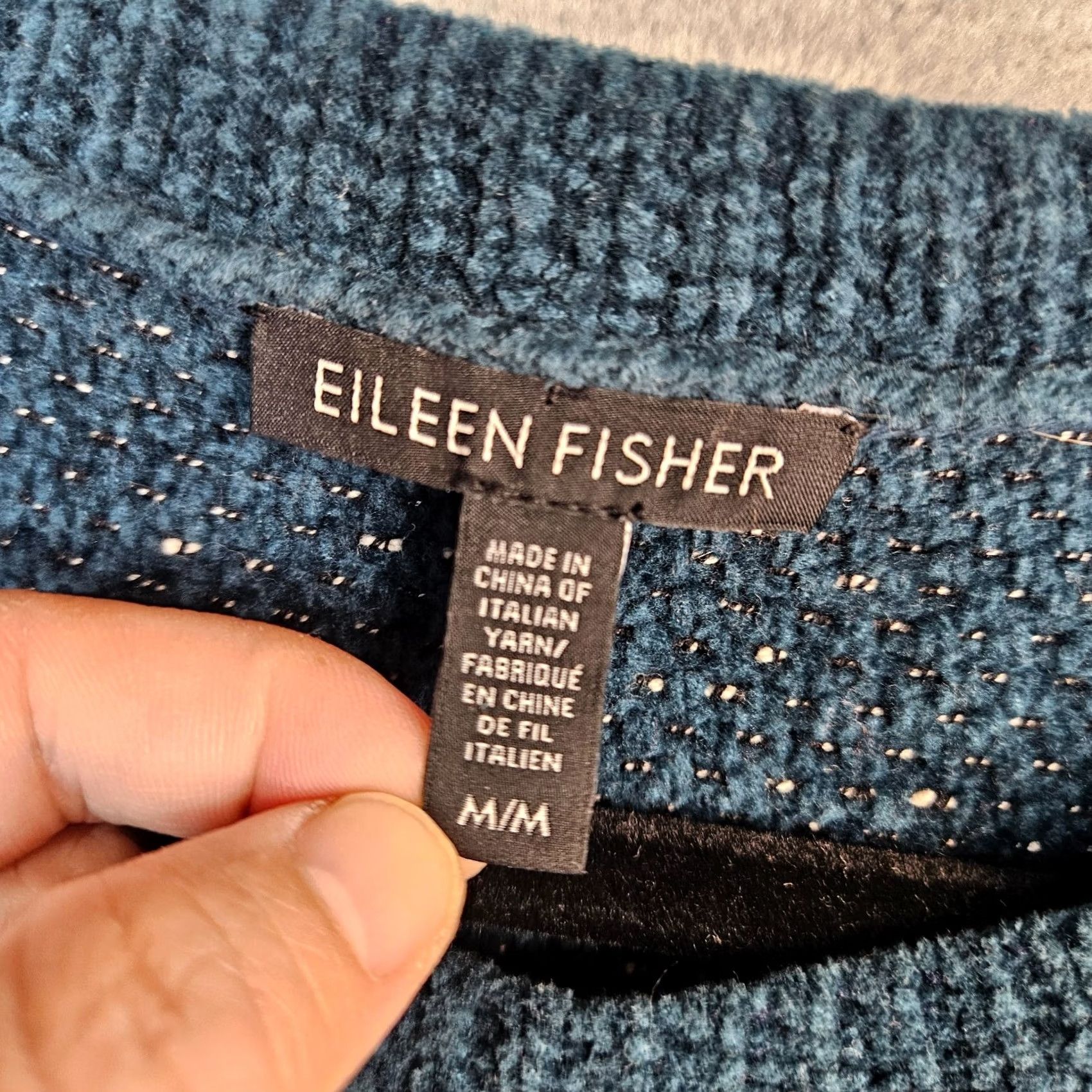 Eileen Fisher EILEEN FISHER Women's Sweater Cardigan Long Sleeve Crew Neck Size M Green Solid Modern Knit 100% Organic Cotton Regular Mens Womens Girls Size M / US 6-8 / IT 42-44 - 4 Thumbnail