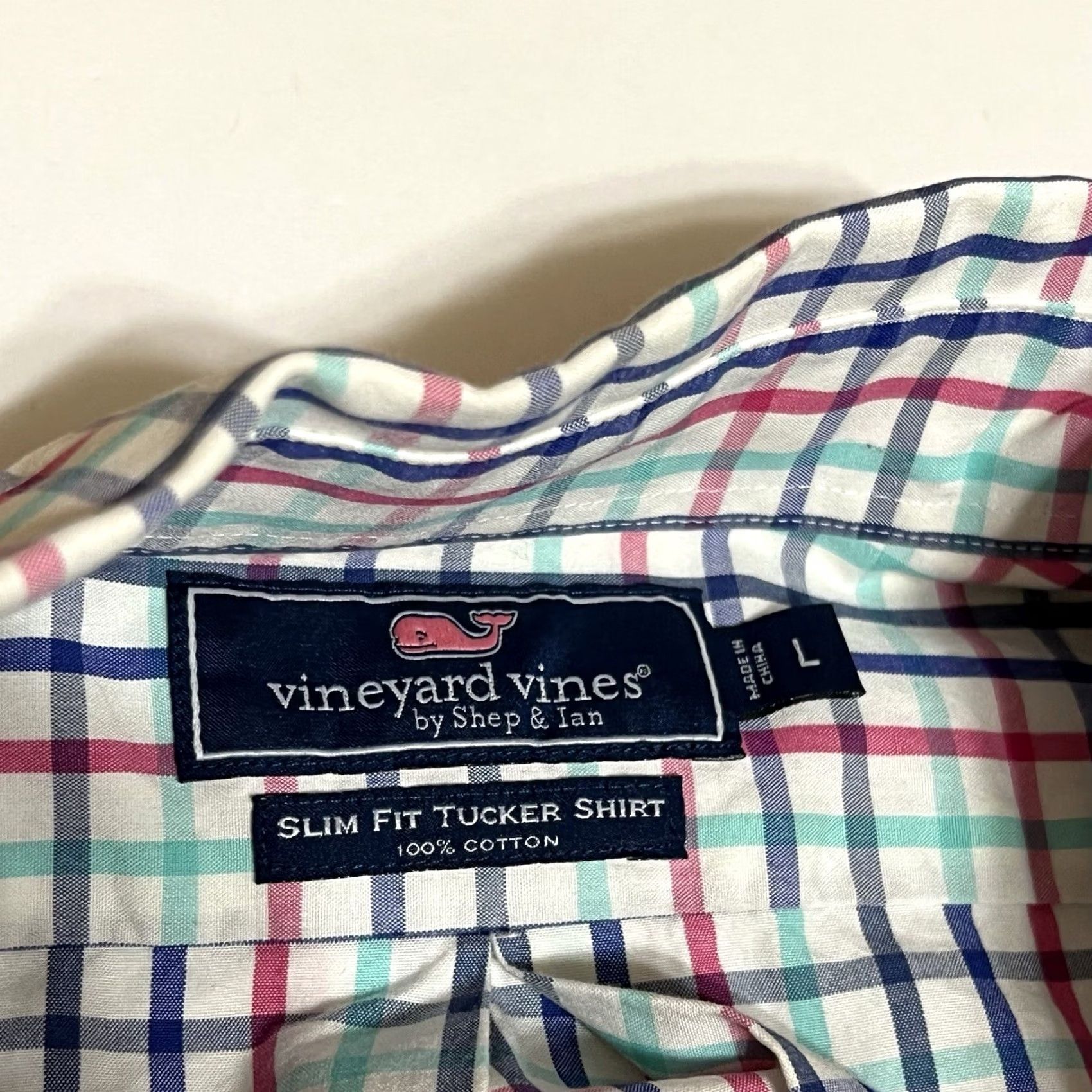Vineyard Vines Vineyard Vines Tucker Shirt Slim Fit Mens L Plaid Long Sleeve Button-Down Size US L / EU 52-54 / 3 - 7 Thumbnail