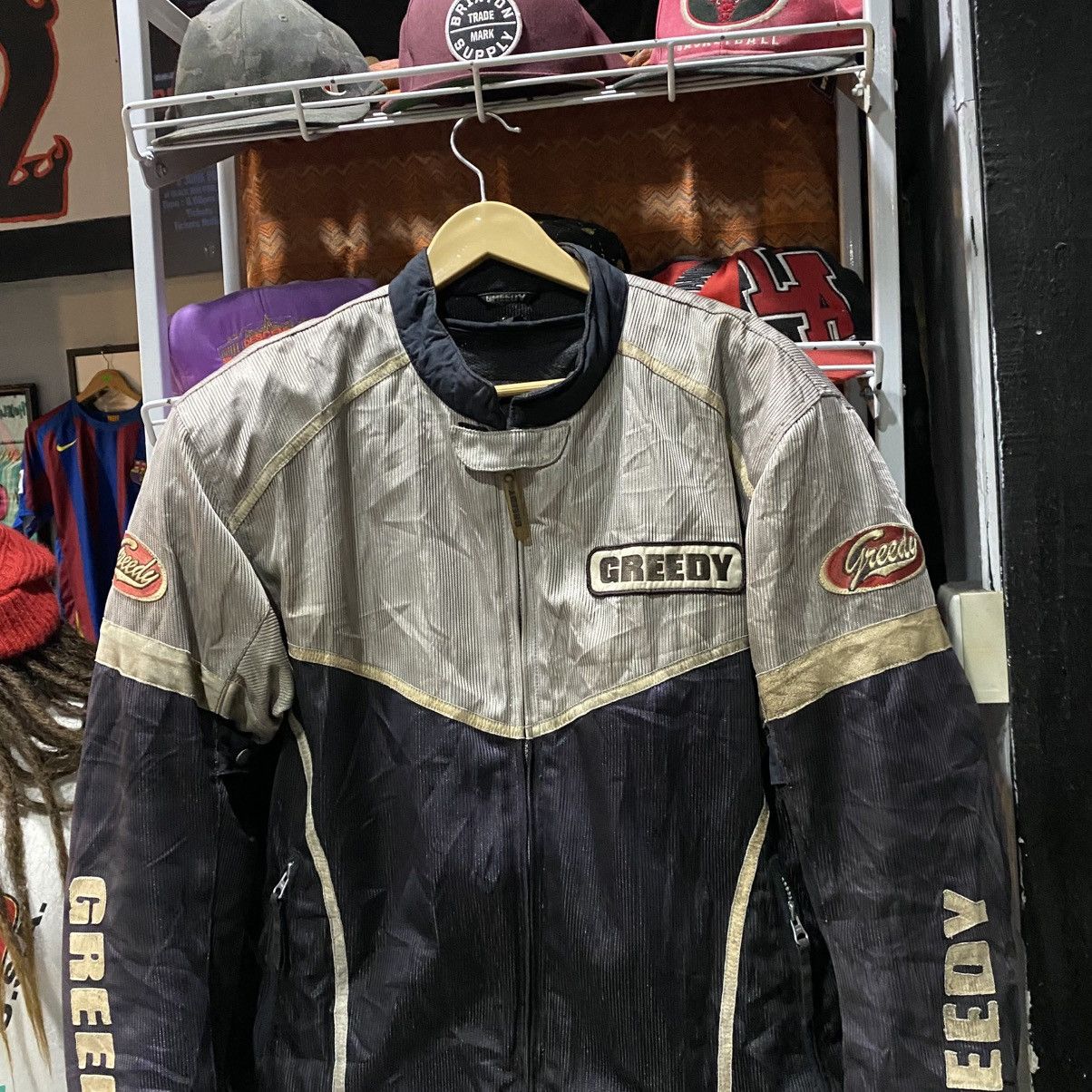 Greedy Genius 🔥Vintage Greedy Bike Jackets Size US L / EU 52-54 / 3 - 4 Thumbnail