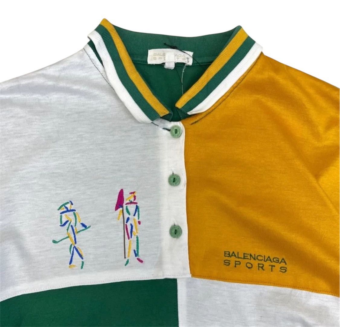Balenciaga Balenciga vintage colour block polos Size US L / EU 52-54 / 3 - 2 Thumbnail