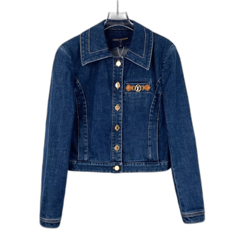 Louis Vuitton Louis Vuitton Denim Jacket with Logo Patch-2506 Size XS / US 0-2 / IT 36-38 - 1 Thumbnail