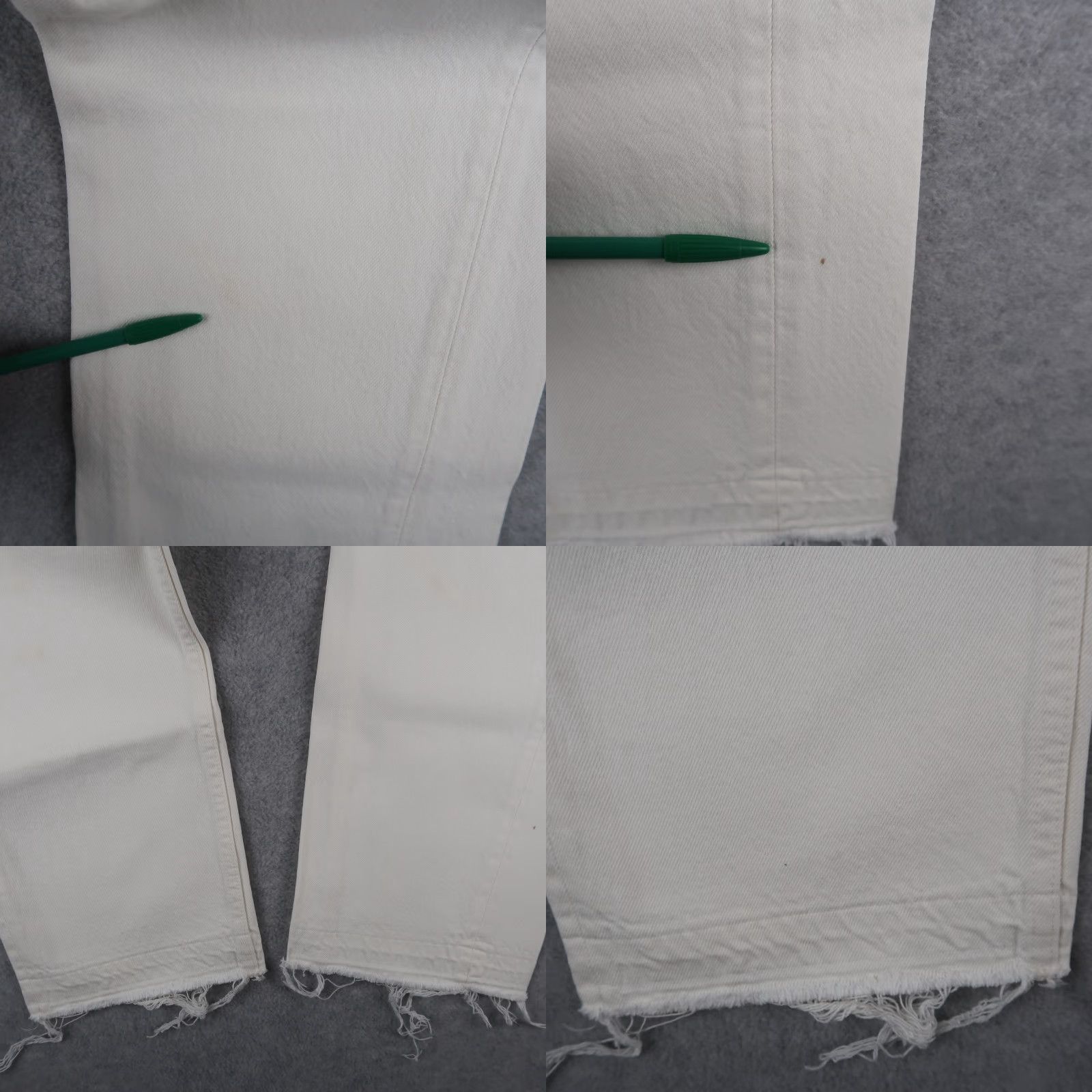 Levi's VINTAGE Levi's 501 Jeans 36x30 White Mens USA 90s 5-Pocket Denim Straight Size US 36 / EU 52 - 8 Thumbnail