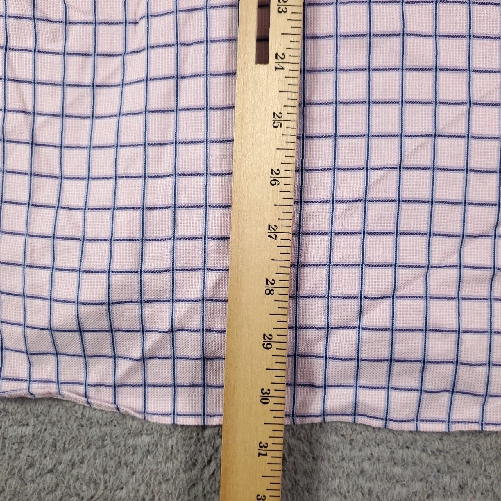 Tommy Bahama Tommy Bahama Shirt Mens 17 Pink Check Dress Button Up Long Sleeve Collared 100% Cotton Regular Size 46R - 4 Thumbnail