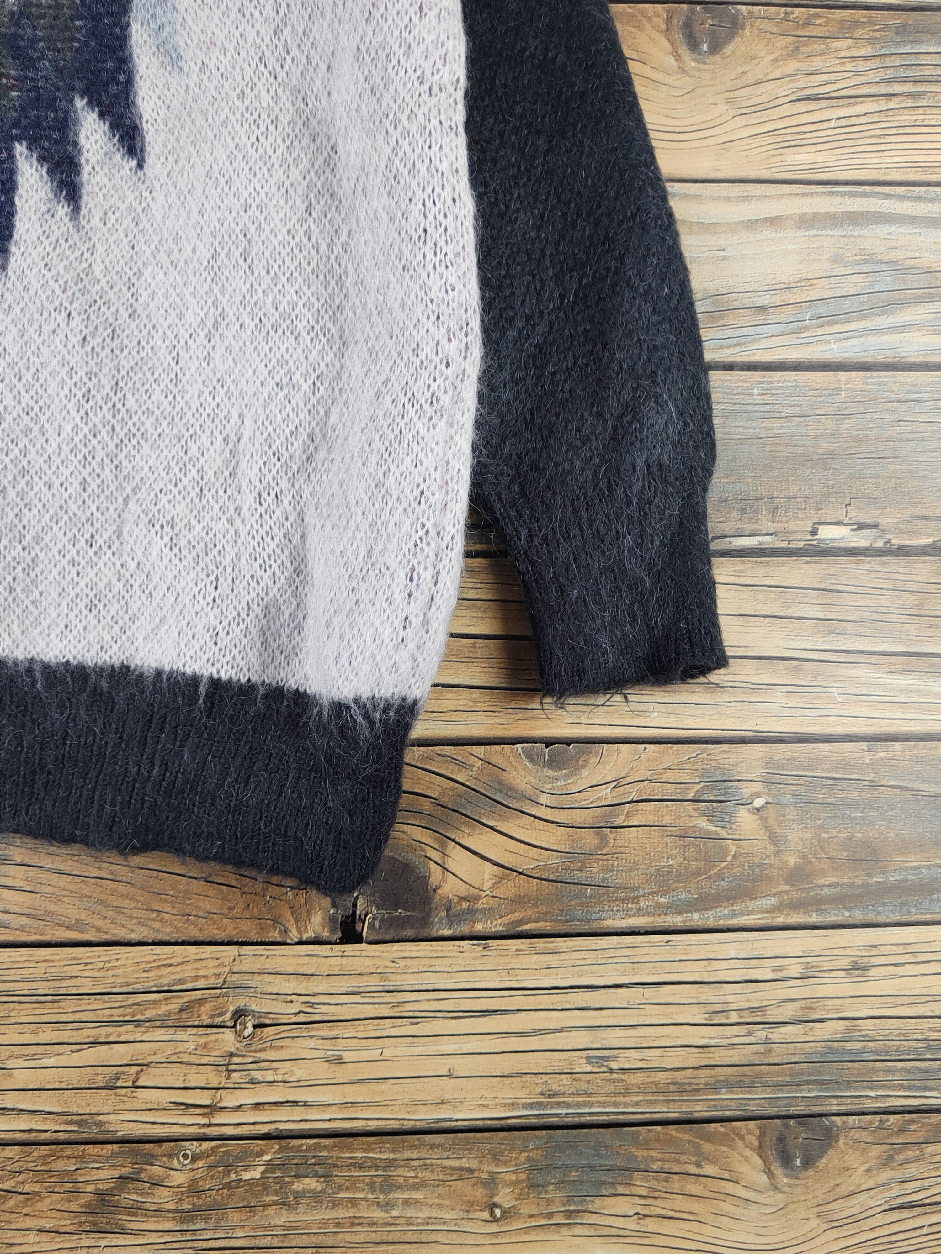 Japanese Brand DL Bayflow Black White Knitwear Sweatshirts #46-188 Size US M / EU 48-50 / 2 - 6 Thumbnail