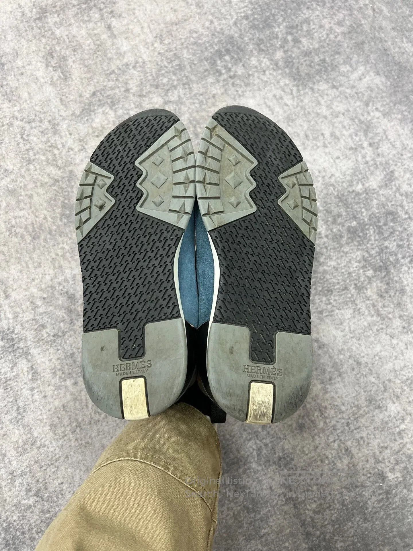 Hermes Hermes Suede Patchwork Sneakers Size 40. Size US 7.5 / EU 40-41 - 8 Thumbnail