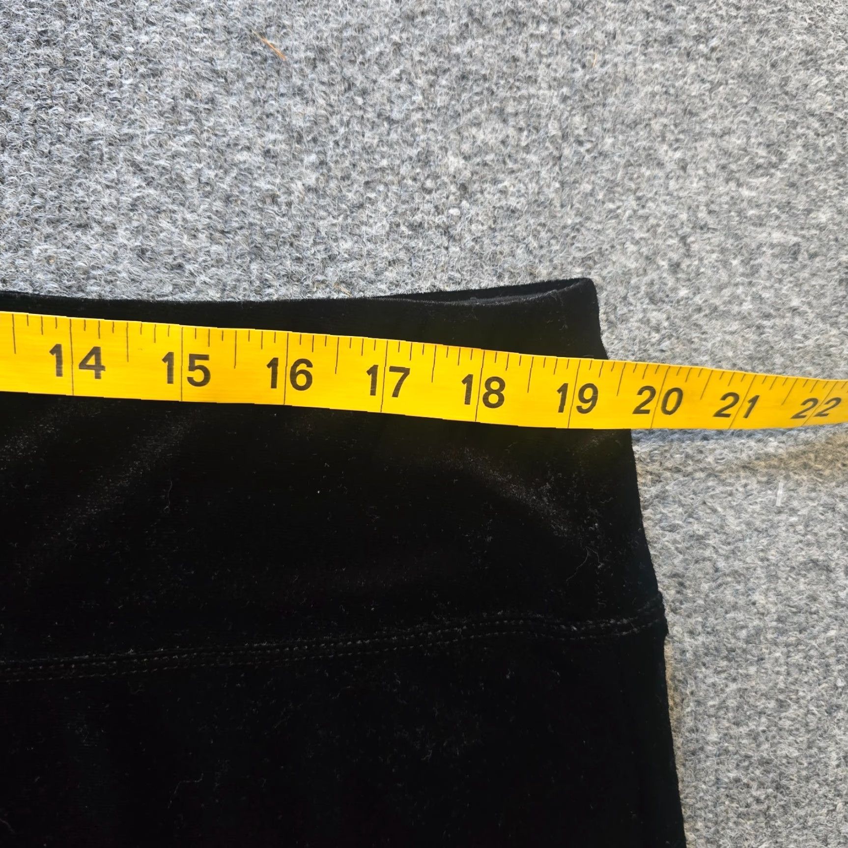 J. Jill J Jill Pants Womens XL Petite Black Velour Crop Capri Wide Leg Stretch Casual Size 26" / US 2 / IT 38 - 4 Thumbnail