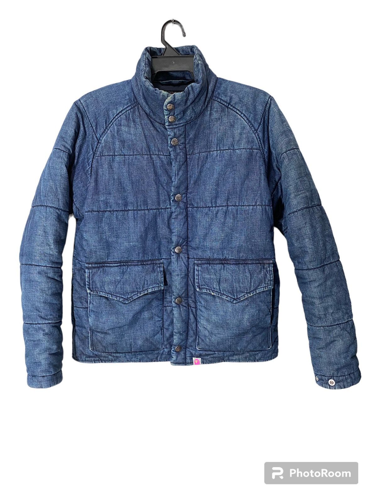 image of Bape Apee Denim Jacket in Blue, Women's (Size Small)