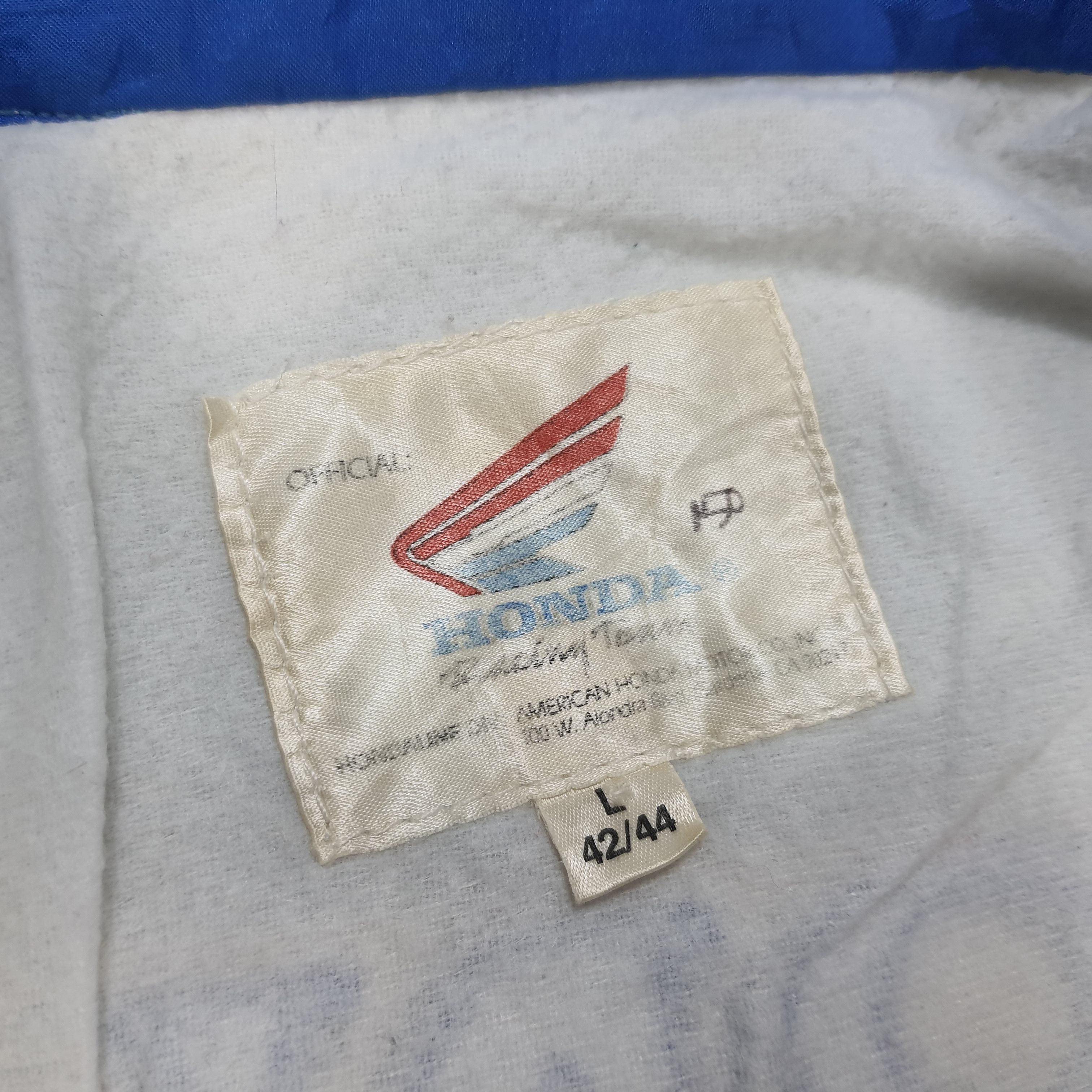 Honda × Vintage Vintage Official HONDA Racing Team 90s Jacket Size US L / EU 52-54 / 3 - 6 Thumbnail