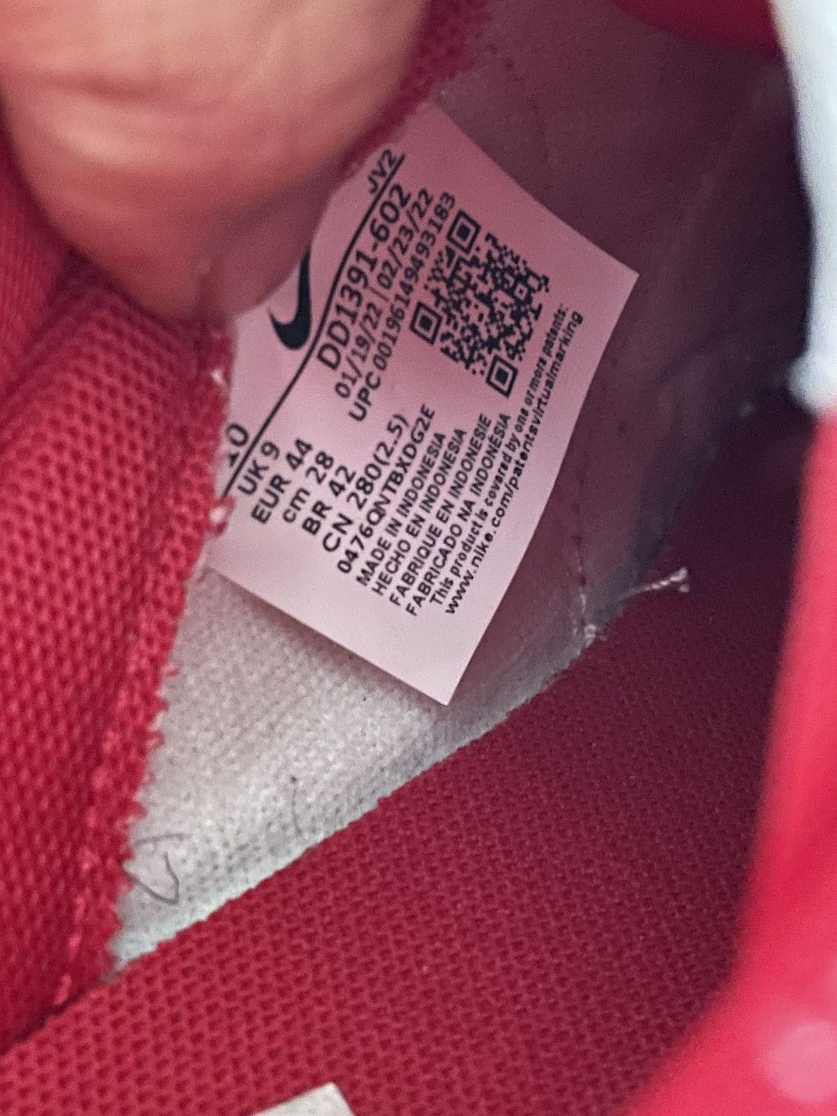 Nike Nike Dunk Low Gym Red Size US 10 / EU 43 - 10 Thumbnail