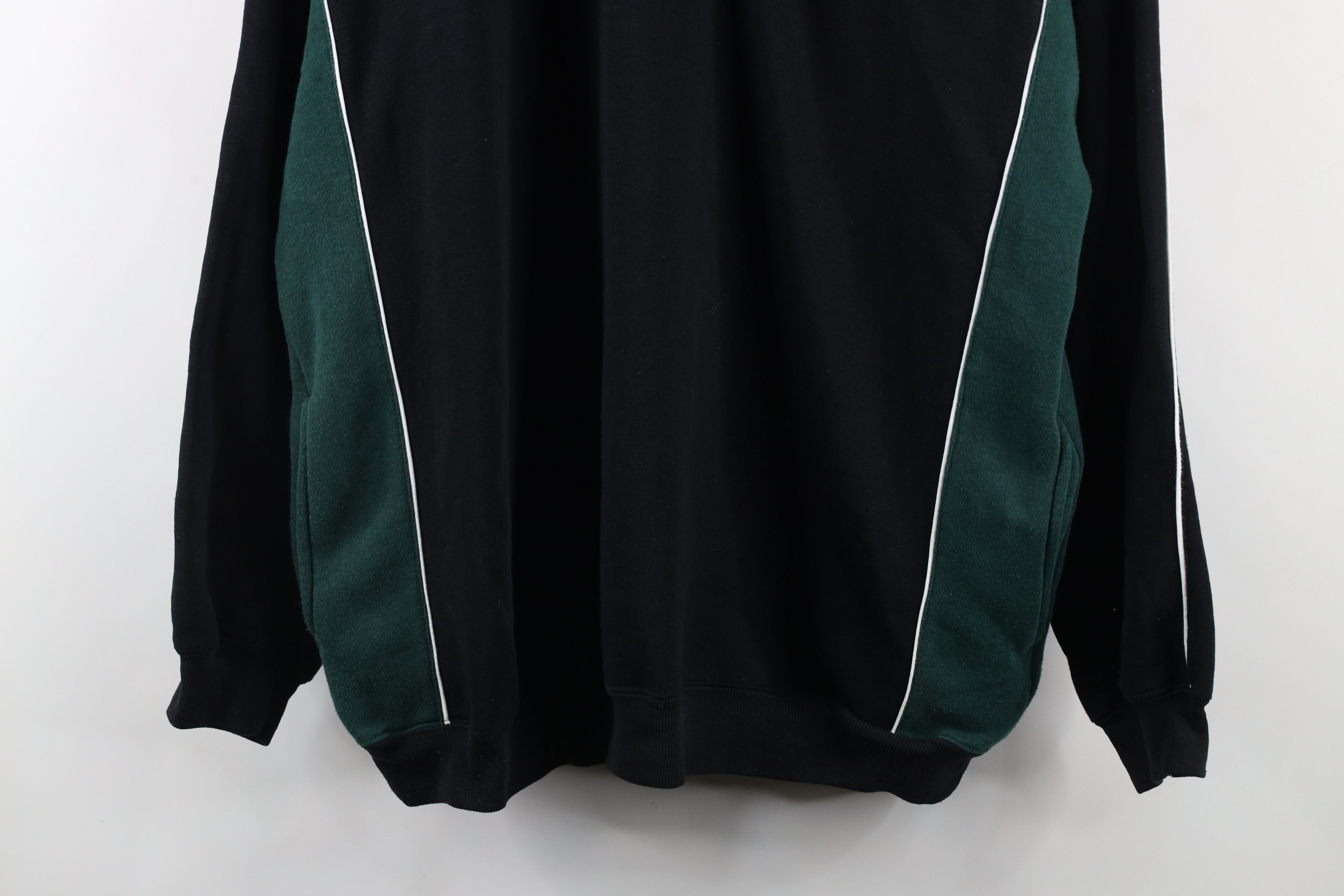 Vintage Vintage 90s Streetwear Block Collared Pullover Sweatshirt Size US XL / EU 56 / 4 - 3 Thumbnail