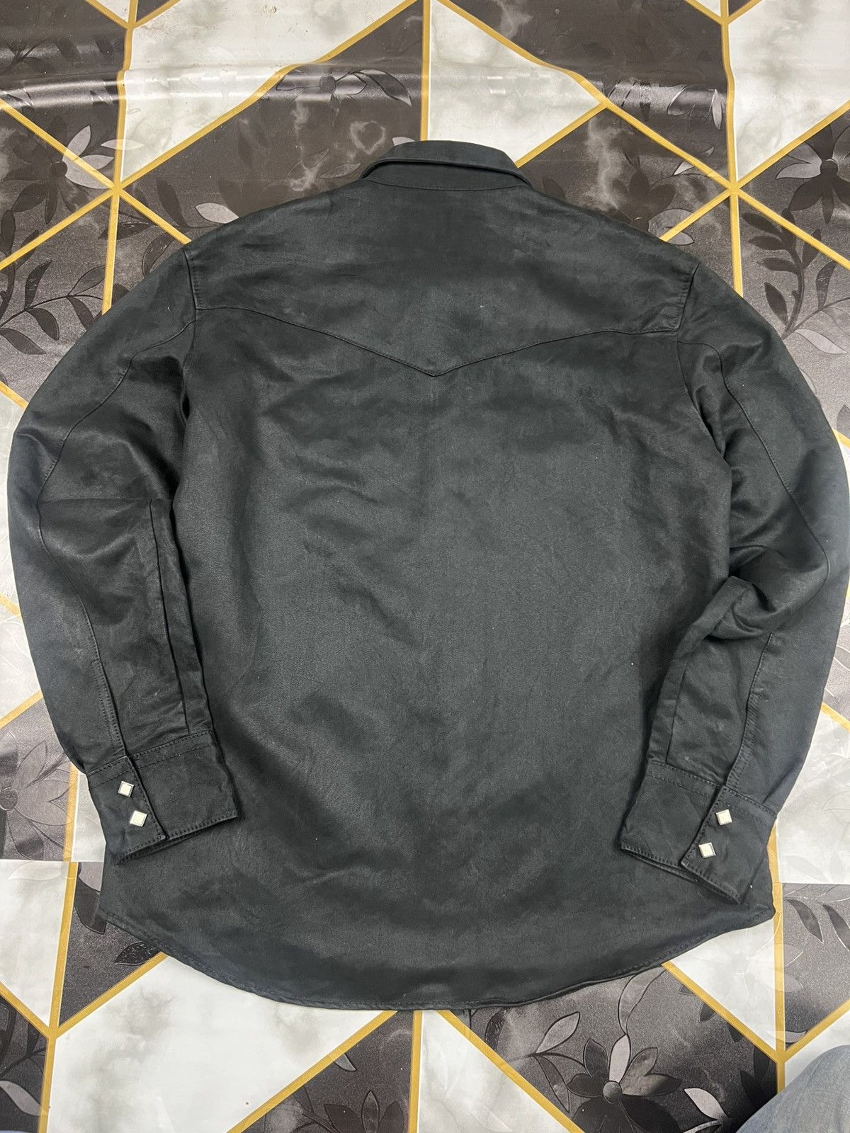 Japanese Brand Lucky Store Men’s Like-Suede Western Shirts Size US L / EU 52-54 / 3 - 4 Thumbnail