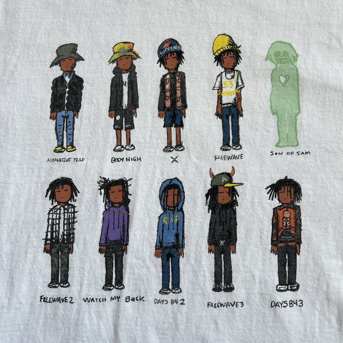 Kodone × Lyrical Lemonade 2019 LUCKi ECK$ DAYS B4 iii DiSCOGRAPHY TEE Size US L / EU 52-54 / 3 - 4 Thumbnail