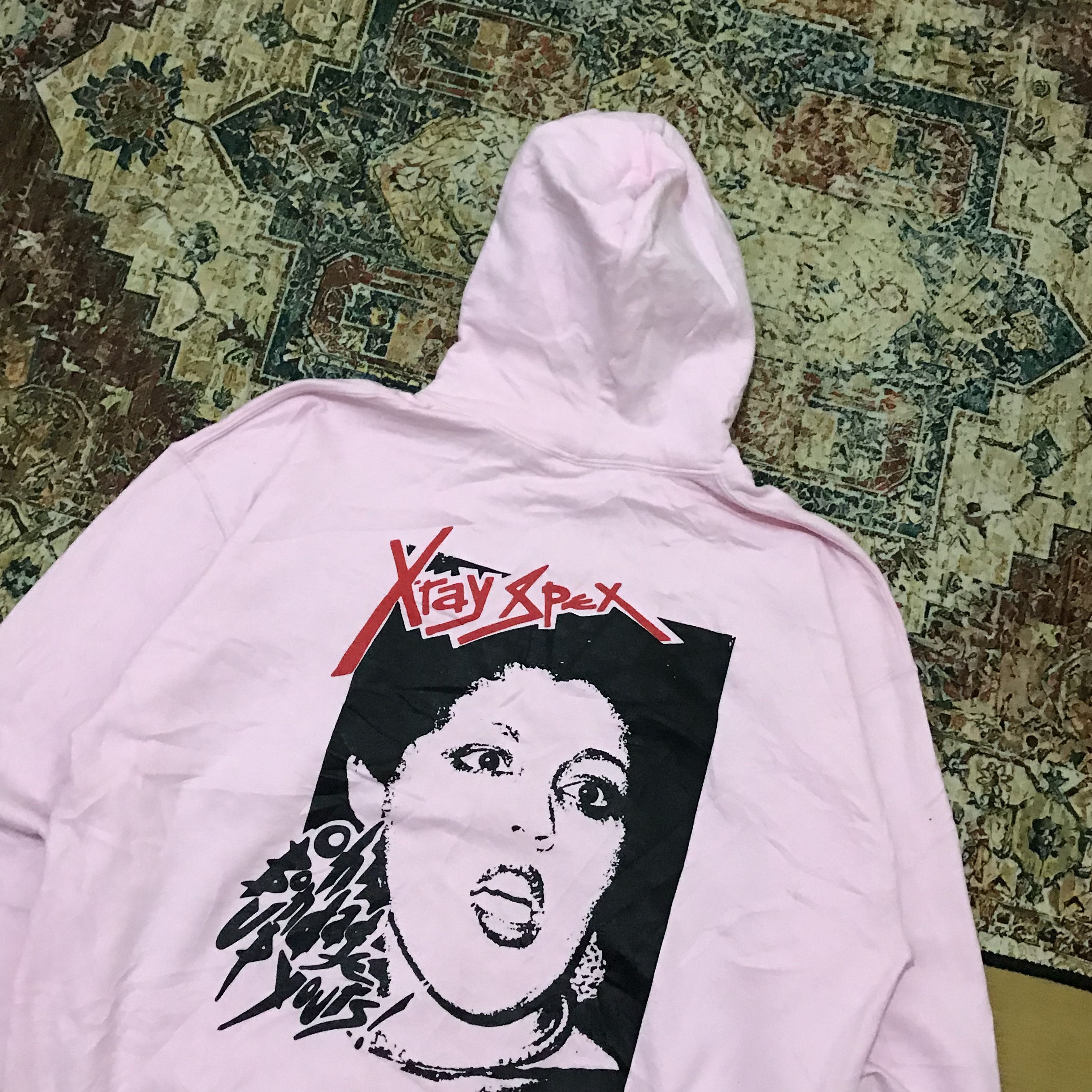 Band Tees × Gildan Hoodie Band X-ray Spex “Bondage” pink Size US XL / EU 56 / 4 - 4 Thumbnail