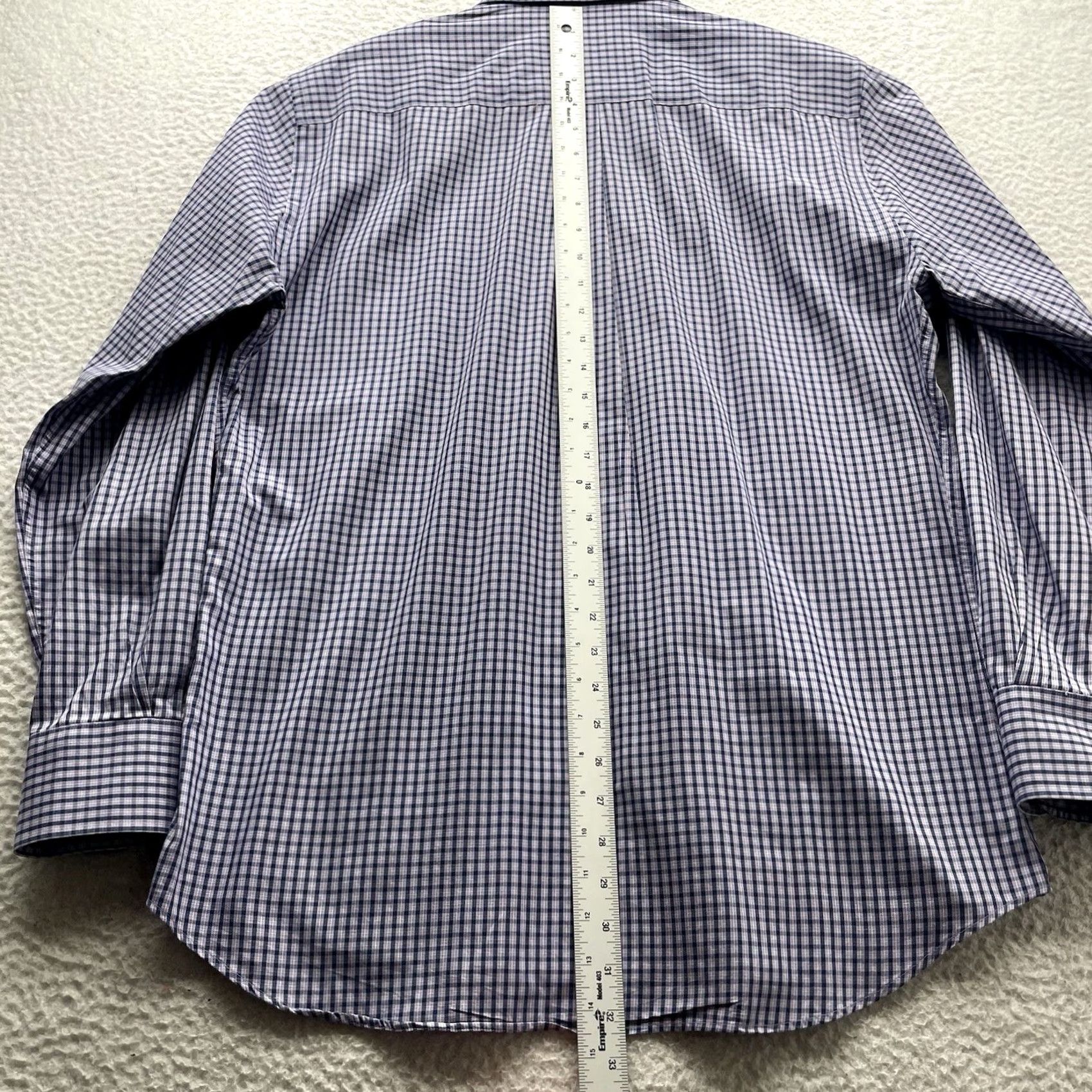 Peter Millar Peter Millar Shirt Mens L Purple Plaid Check Cotton Button-Up Preppy Crown Modern Classic Size US L / EU 52-54 / 3 - 6 Thumbnail