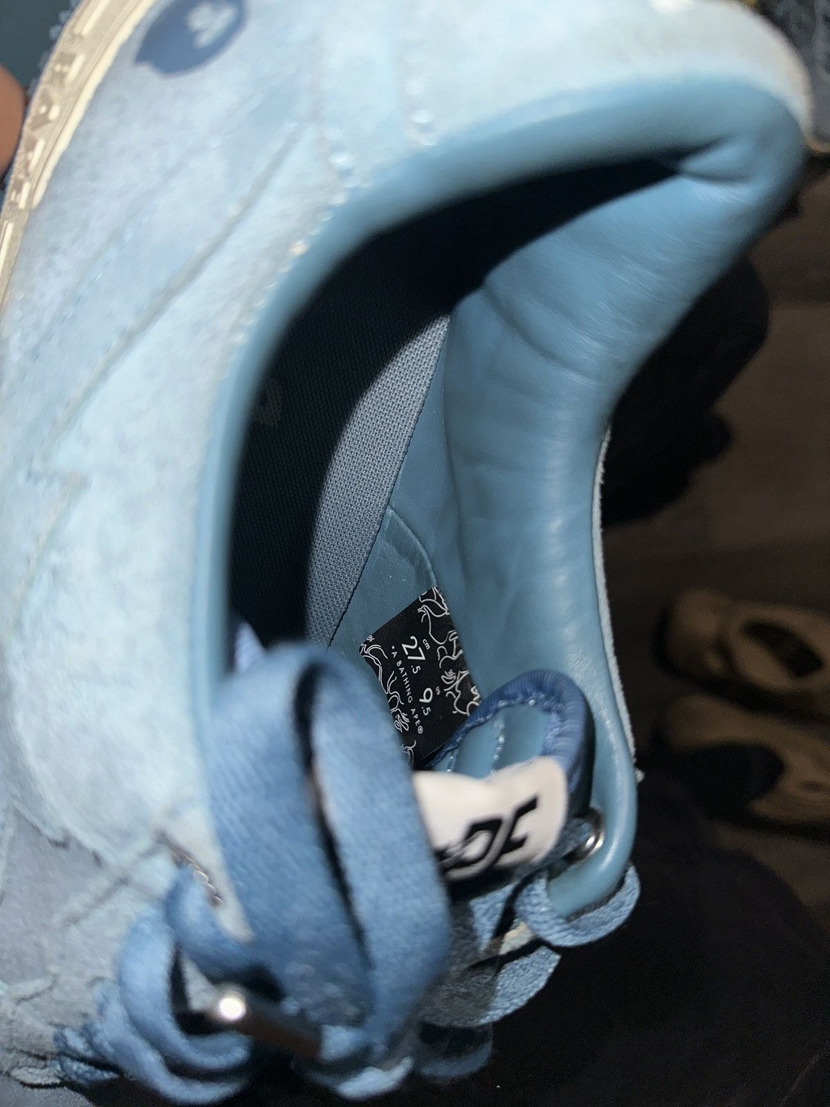 Bape Bapestas Light blue suede Size US 9.5 / EU 42-43 - 5 Thumbnail