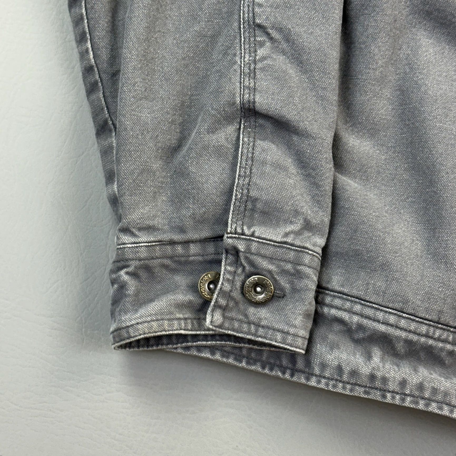 Vintage Woolrich Jacket Mens XL Gray Canvas Sherpa Lined Workwear Corduroy Collar Jacket Size US XL / EU 56 / 4 - 2 Thumbnail